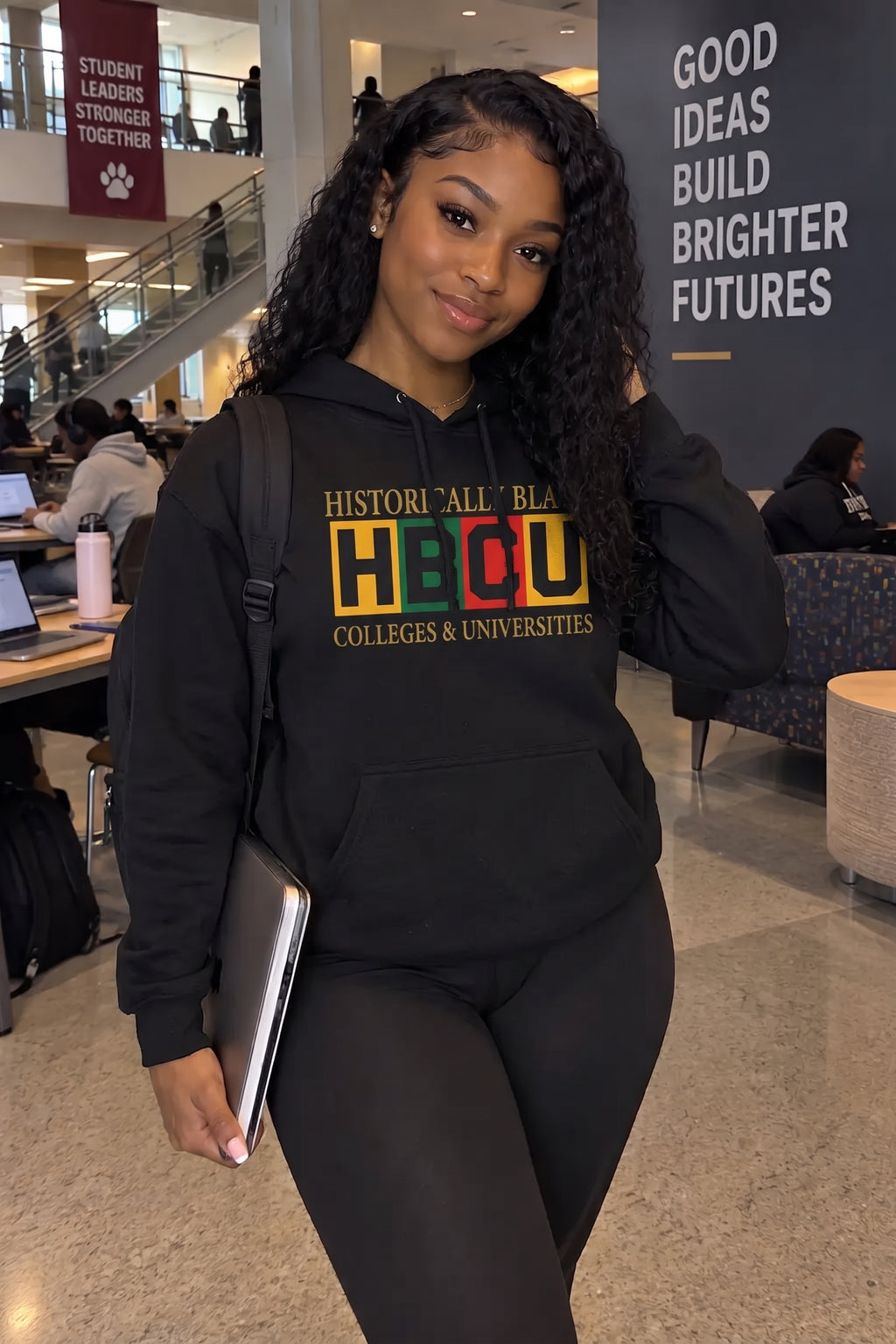 Historically Black HBCU Colleges & Universities Hoodie | Bold Block  Hoodie   Golddust Capital Media