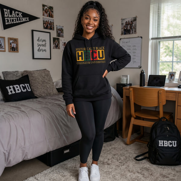 Historically Black HBCU Colleges & Universities Hoodie | Bold Block  Hoodie   Golddust Capital Media