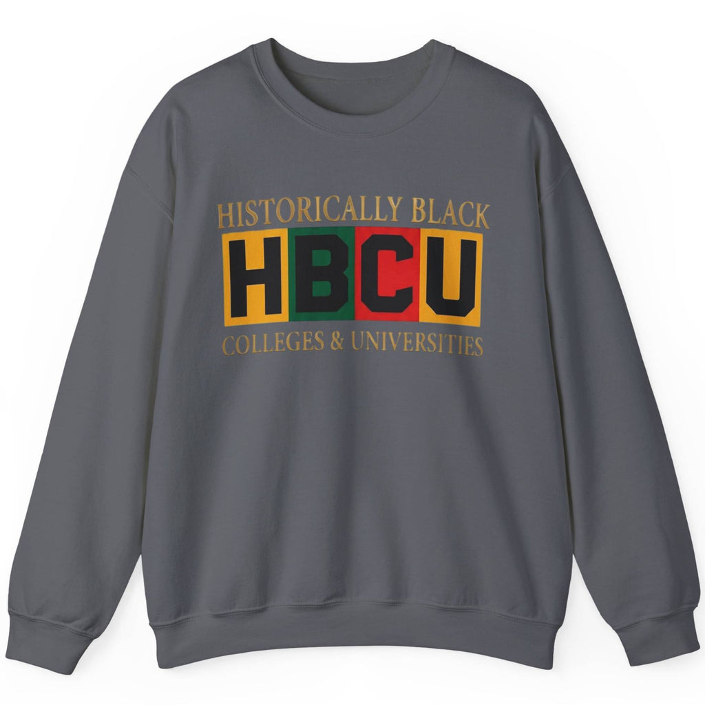 Historically Black HBCU Colleges & Universities Sweatshirt | Bold Block Design  Sweatshirt   Golddust Capital Media