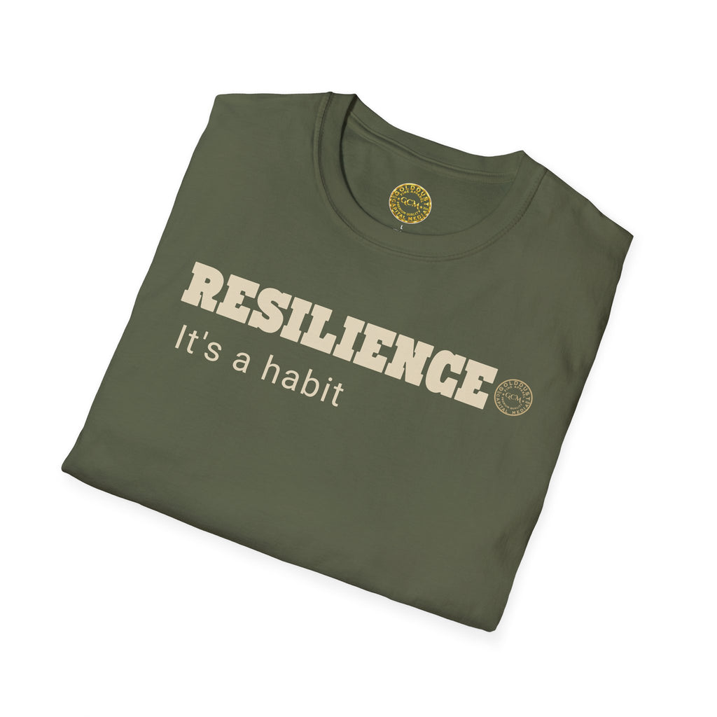 Resilience Habit Tee | Mental Strength Mindset Shirt | Overcome Adversity Motivation | Minimalist Premium Apparel | Locked In Collection