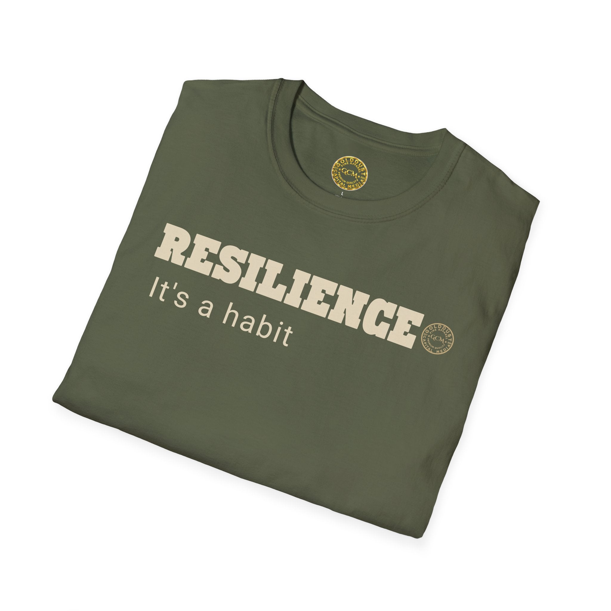 Resilience Habit Tee | Mental Strength Mindset Shirt | Overcome Adversity Motivation | Minimalist Premium Apparel | Locked In Collection