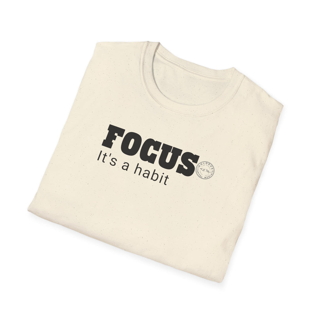 FOCUS Habit T Shirt| Minimalist Self Respect| Emotional Wellness | Clarity Apparel | Motivational Lifestyle Shirt | Locked In Collection