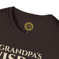 Grandpa's Wisdom T-Shirt — Vintage Book Graphic, Proud Grandpa Gift for Father's Day & Grandparent Celebrations | Proverbs 17:6)