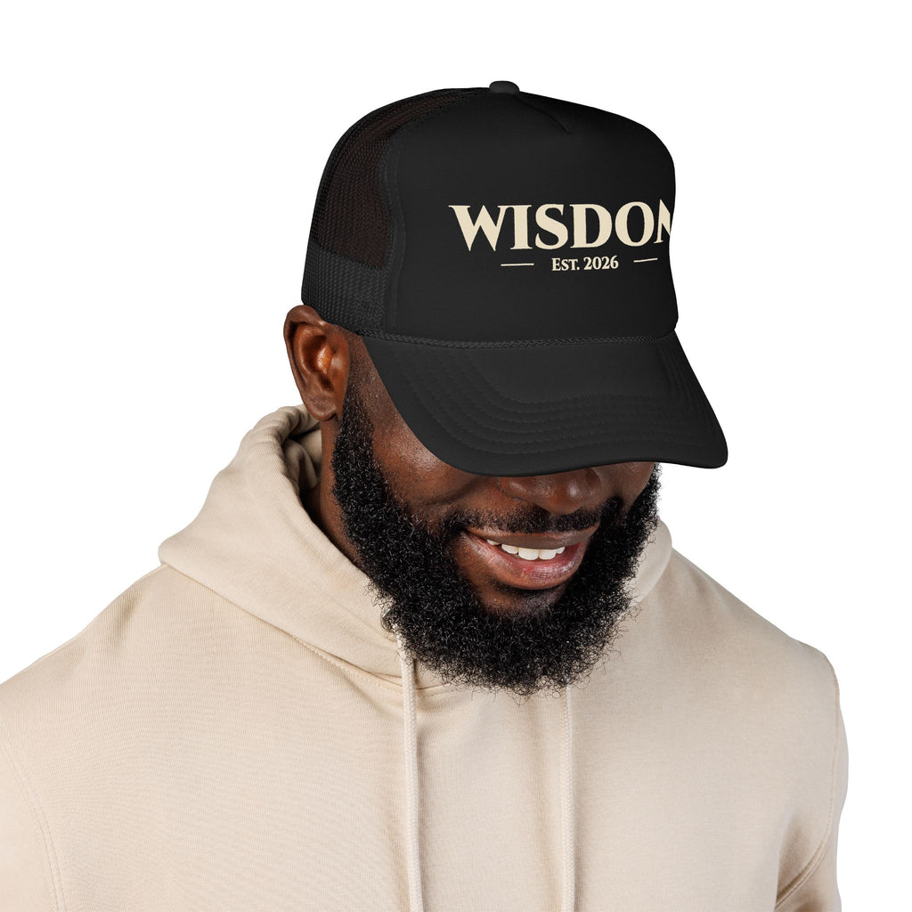 WISDOM Est. 2026 Foam Trucker Hat | Vintage Lettering