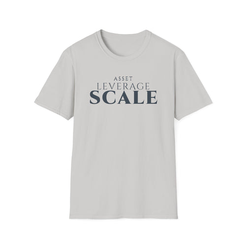 Asset Leverage Scale Growth Mindset Tee for Finance Professional | Investor or Entrepreneur | Minimalist Business Apparel |
