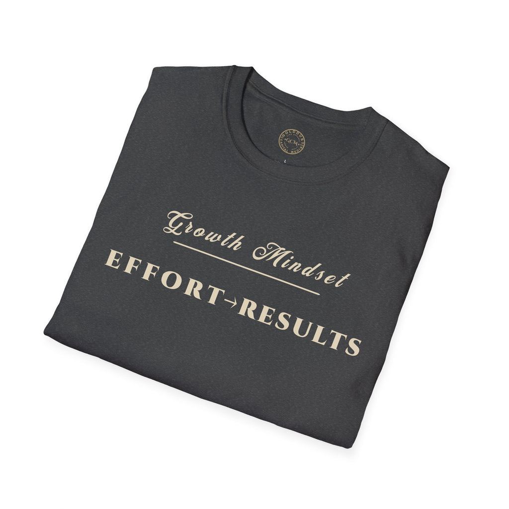 Growth Mindset T-Shirt | EFFORT → RESULTS Motivational Performance Tee | Minimalist Executive T-Shirt