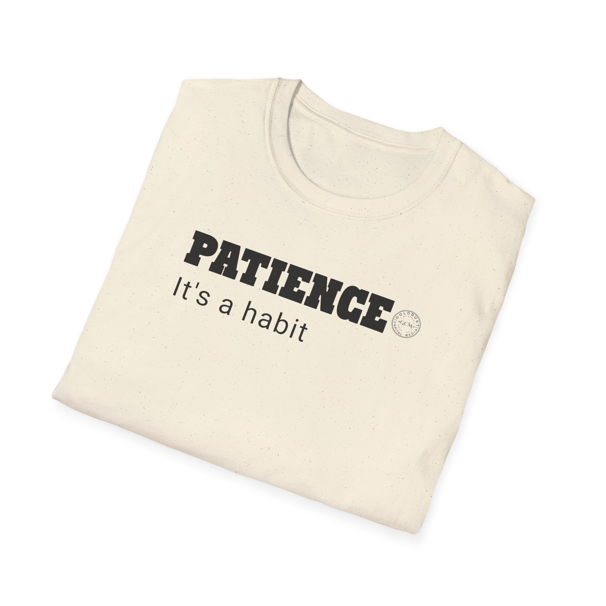 PATIENCE Habit T Shirt | Minimalist Self Respect| Emotional Wellness & Clarity Apparel | Motivational Lifestyle Shirt | Locked In Collection