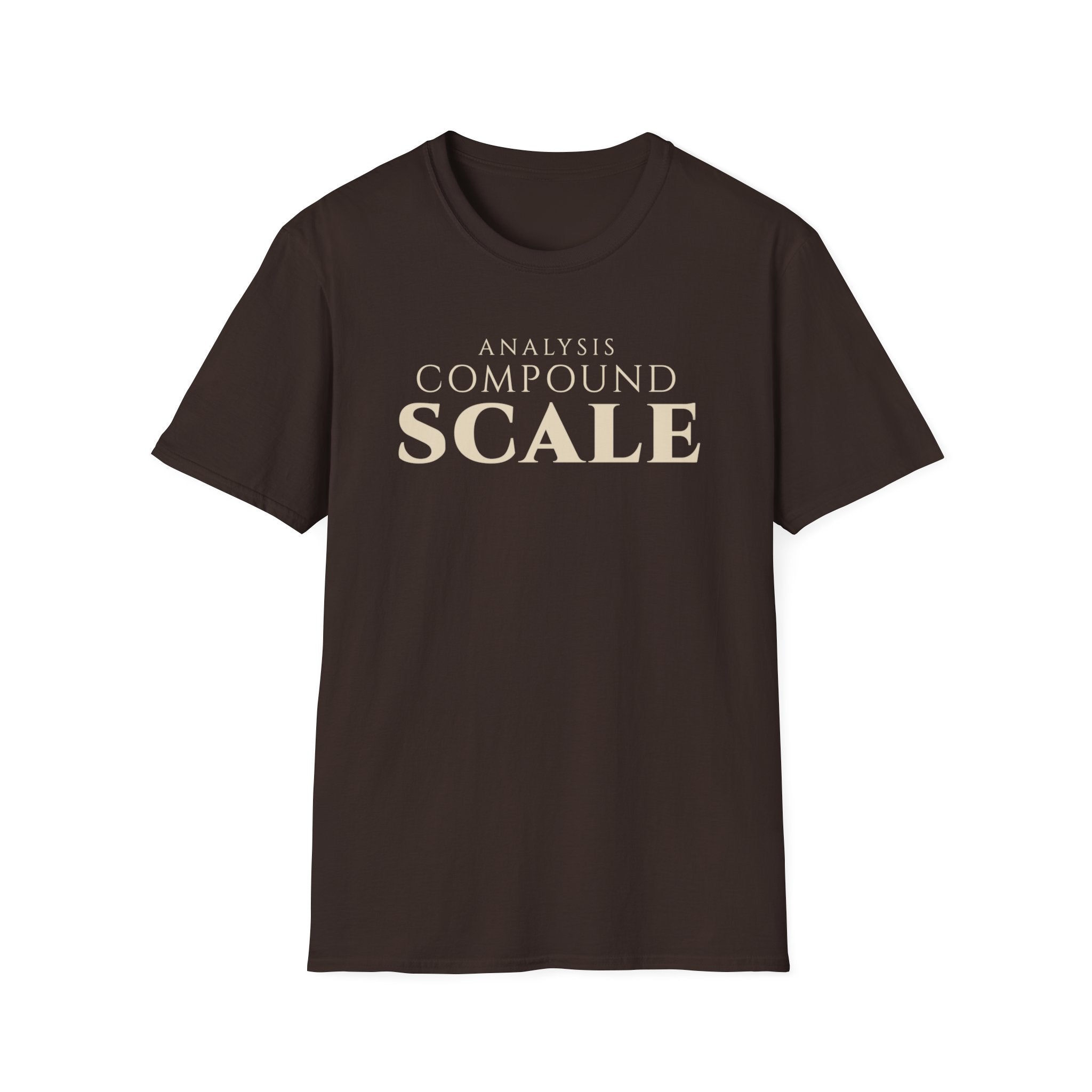 Analytics Professional Growth T Shirt | Analysis. Compound. Scale. | Minimalist Tee Data Analysts & Thinkers