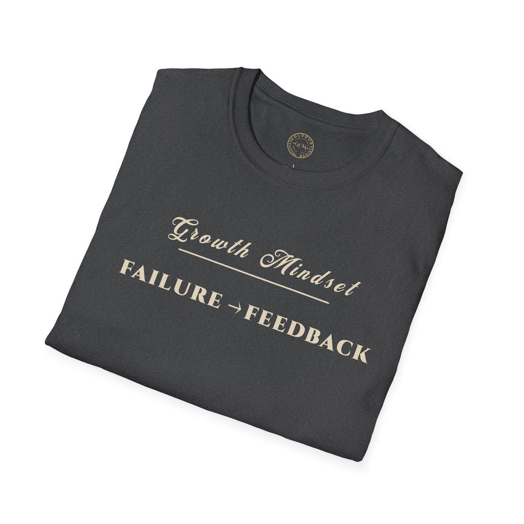 Growth Mindset T-Shirt | FAILURE → FEEDBACK Motivational Performance Tee | Minimalist Executive T-Shirt