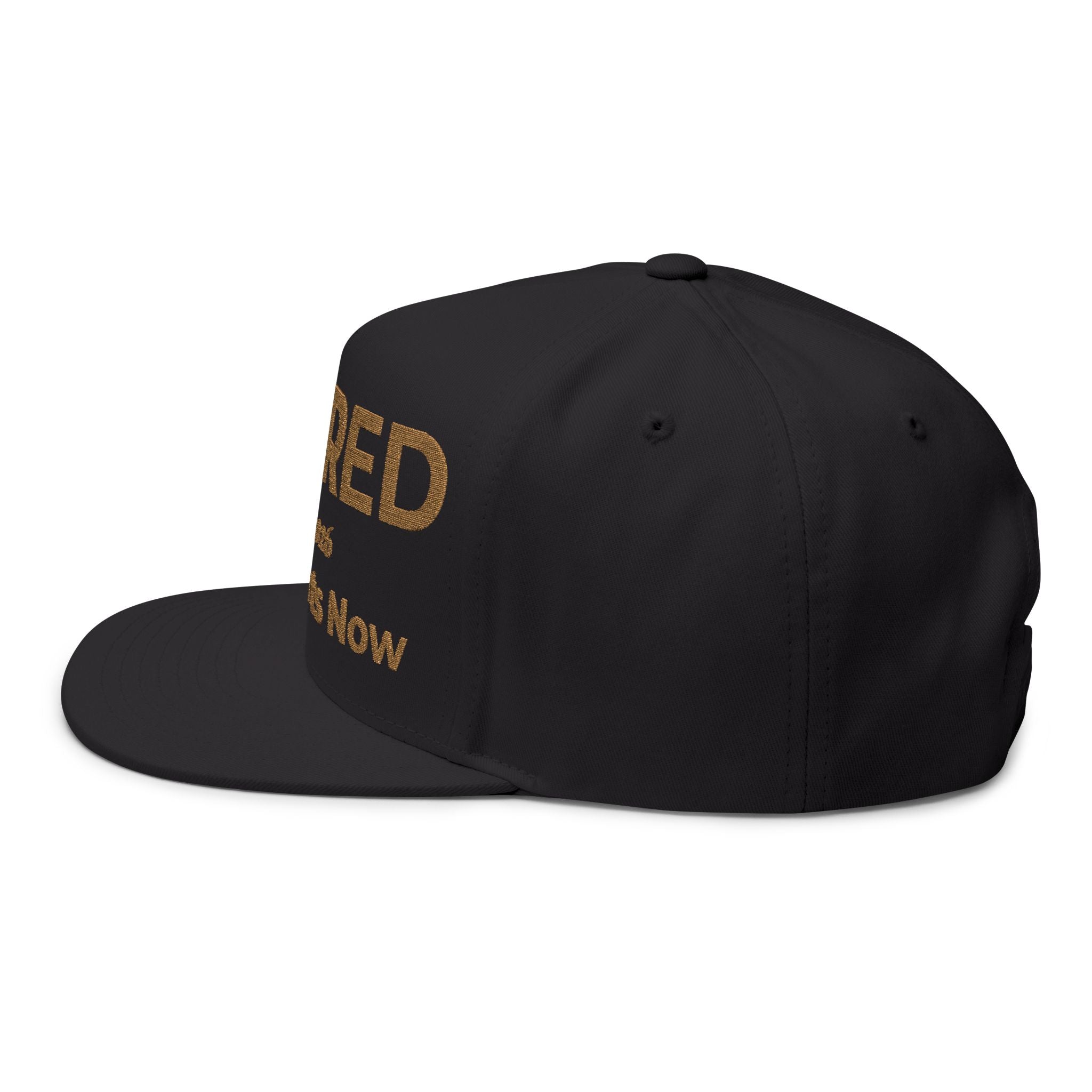 Retired Est. 2026 Life Starts Now Flat Bill Cap | Embroidered Retirement Hat