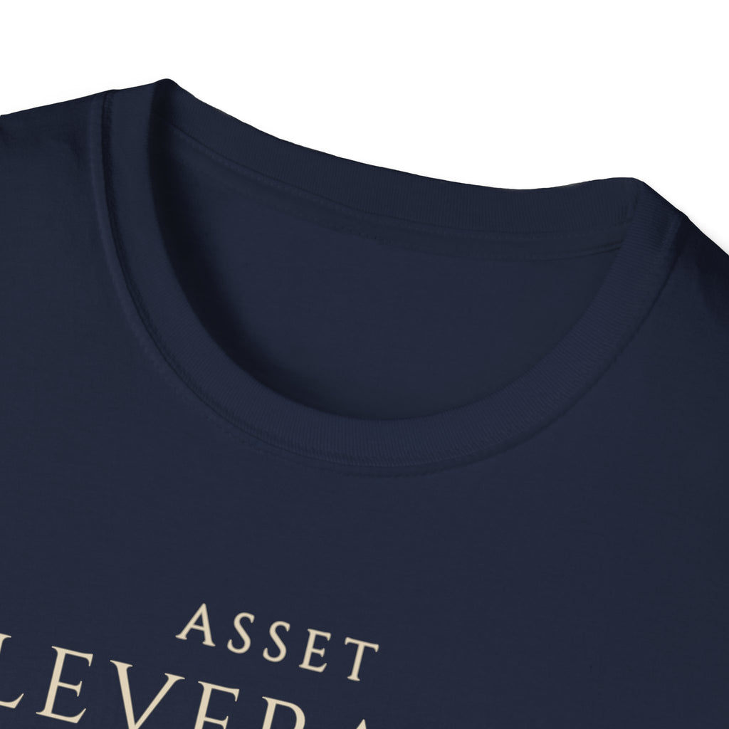 Asset Leverage Scale Growth Mindset Tee for Finance Professional | Investor or Entrepreneur | Minimalist Business Apparel |