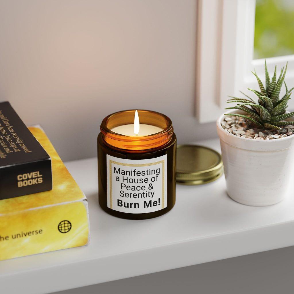 Manifesting a House of Peace & Serenity Burn Me! Candle