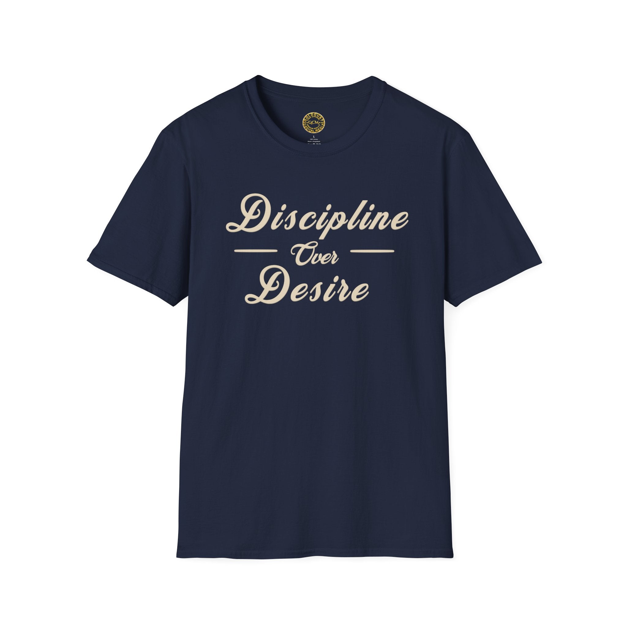 Self Mastery Mindset Tee | Discipline Over Desire| Minimalist Growth Shirt for Focus, Control and Intentional Living