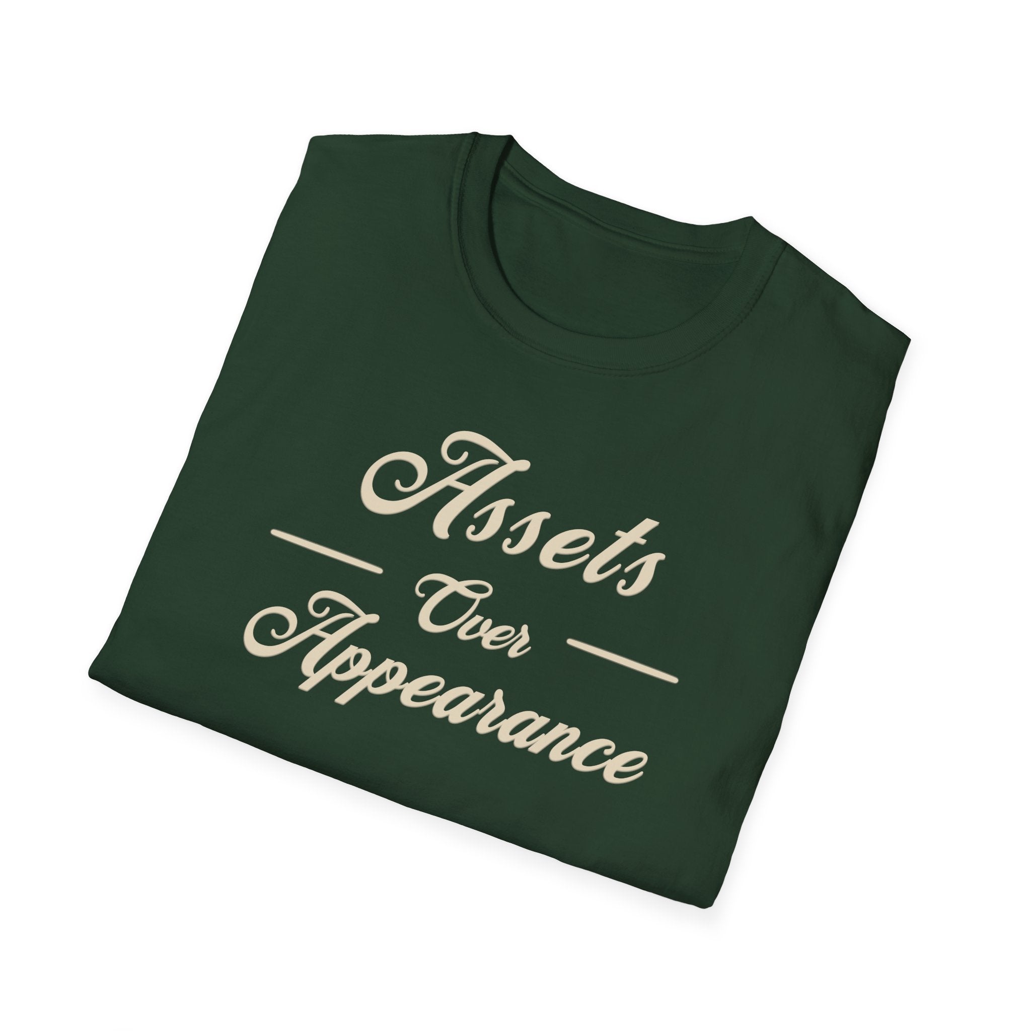 Assets Over Appearance T-Shirt | Investing Mindset, Financial Discipline