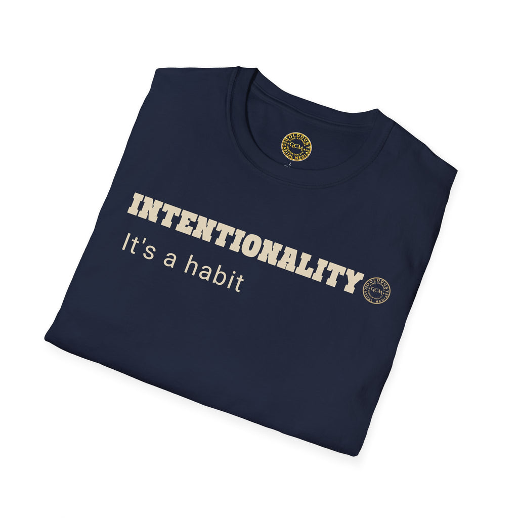 Intentionality Habit Tee | Purpose Driven Mindset Shirt | Daily Focus Motivation | Minimalist Premium Apparel | Locked In Collection