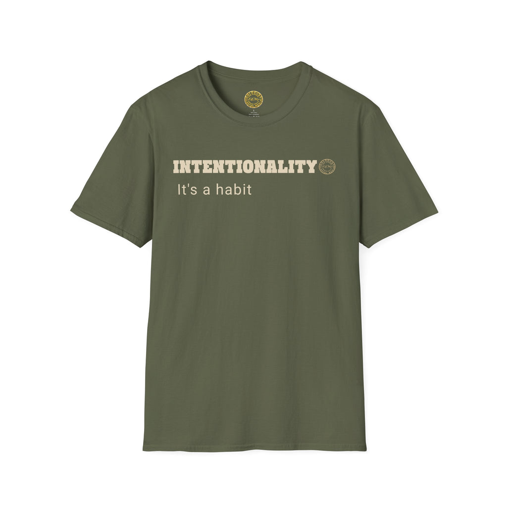 Intentionality Habit Tee | Purpose Driven Mindset Shirt | Daily Focus Motivation | Minimalist Premium Apparel | Locked In Collection