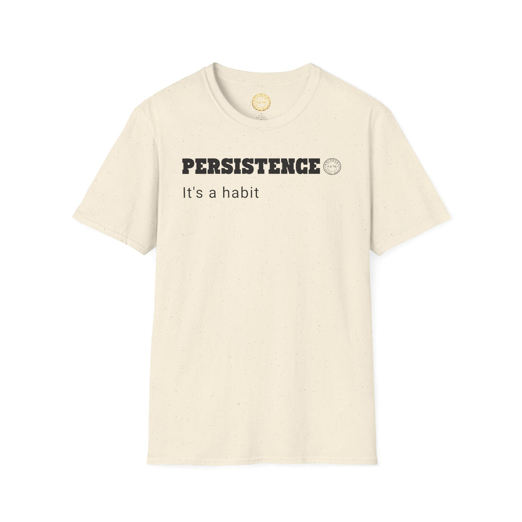 Persistence Habit T-Shirt | Minimalist Self Respect | Emotional Wellness & Clarity Apparel | Motivational Lifestyle Shirt | Locked In Collection