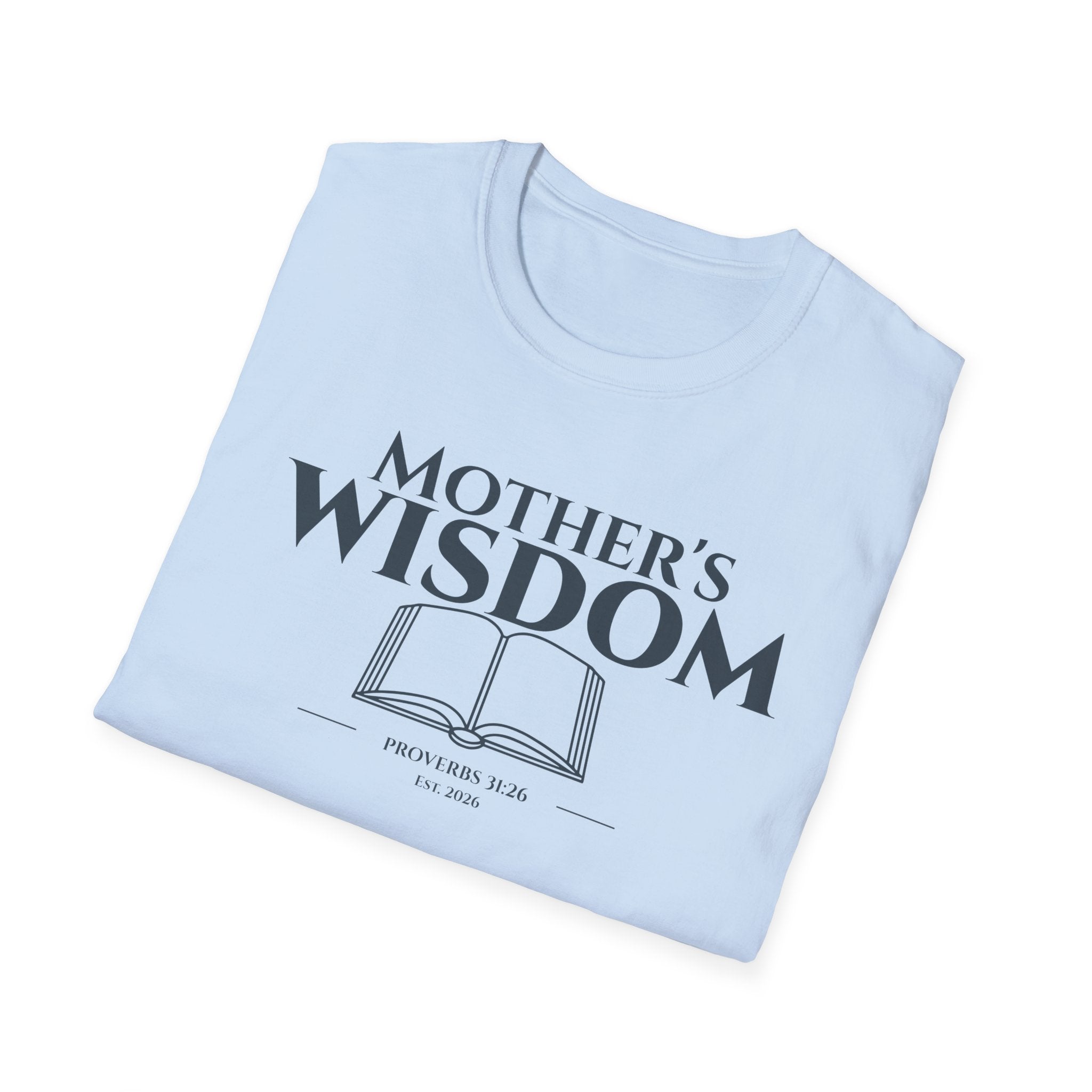 Mother's Wisdom Bible Verse T-Shirt | Proverbs 31:26 Christian Gift for Mom | Religious Scripture Tee | Faith Based Apparel for Mothers