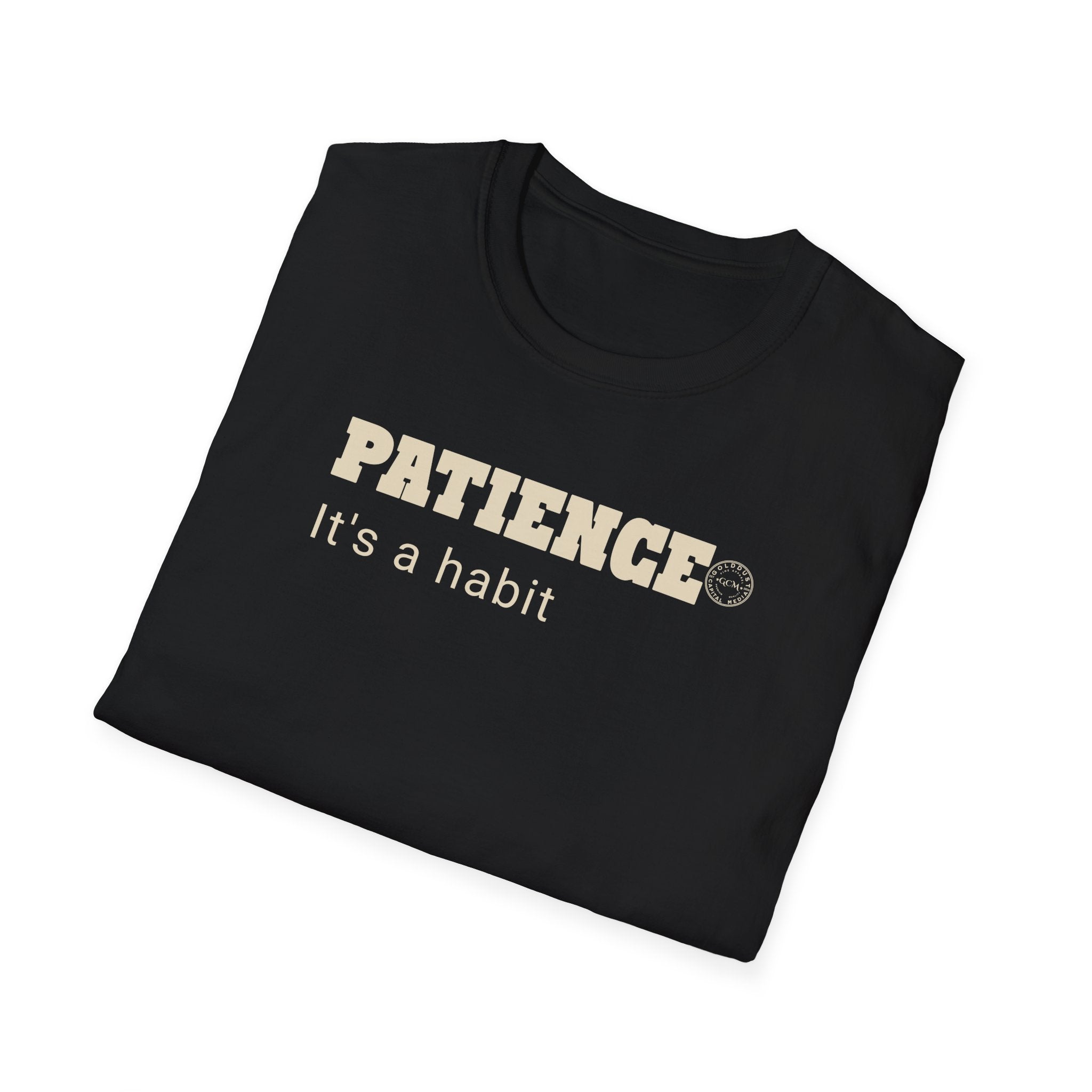 PATIENCE Habit T Shirt | Minimalist Self Respect| Emotional Wellness & Clarity Apparel | Motivational Lifestyle Shirt | Locked In Collection