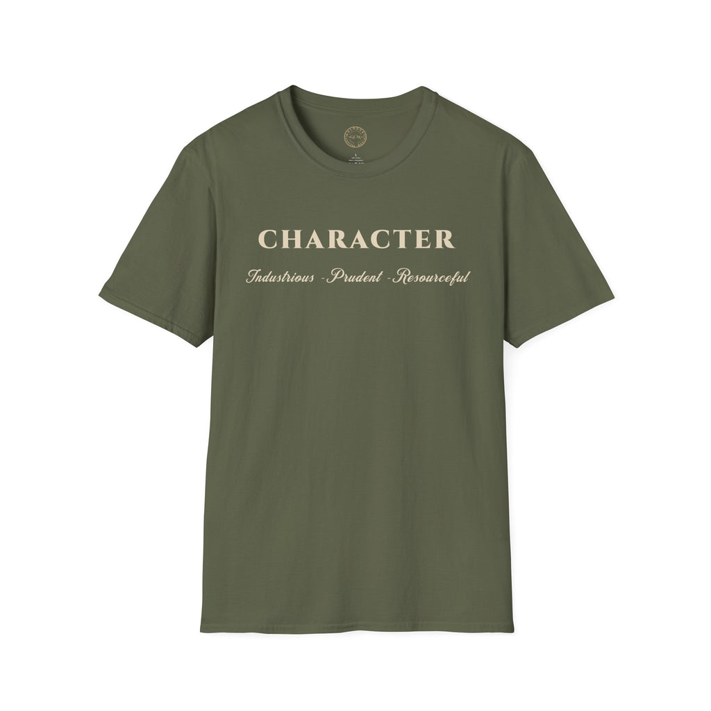 Character T-Shirt | Industrious • Prudent • Resourceful | Inspirational Tee