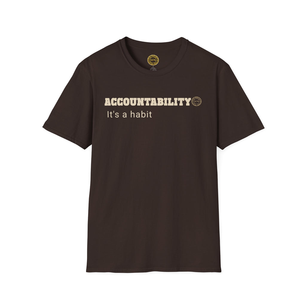 Accountability Habit Tee | Ownership Mindset Shirt | High Standards Motivation | Minimalist Premium Apparel | Locked In Collection