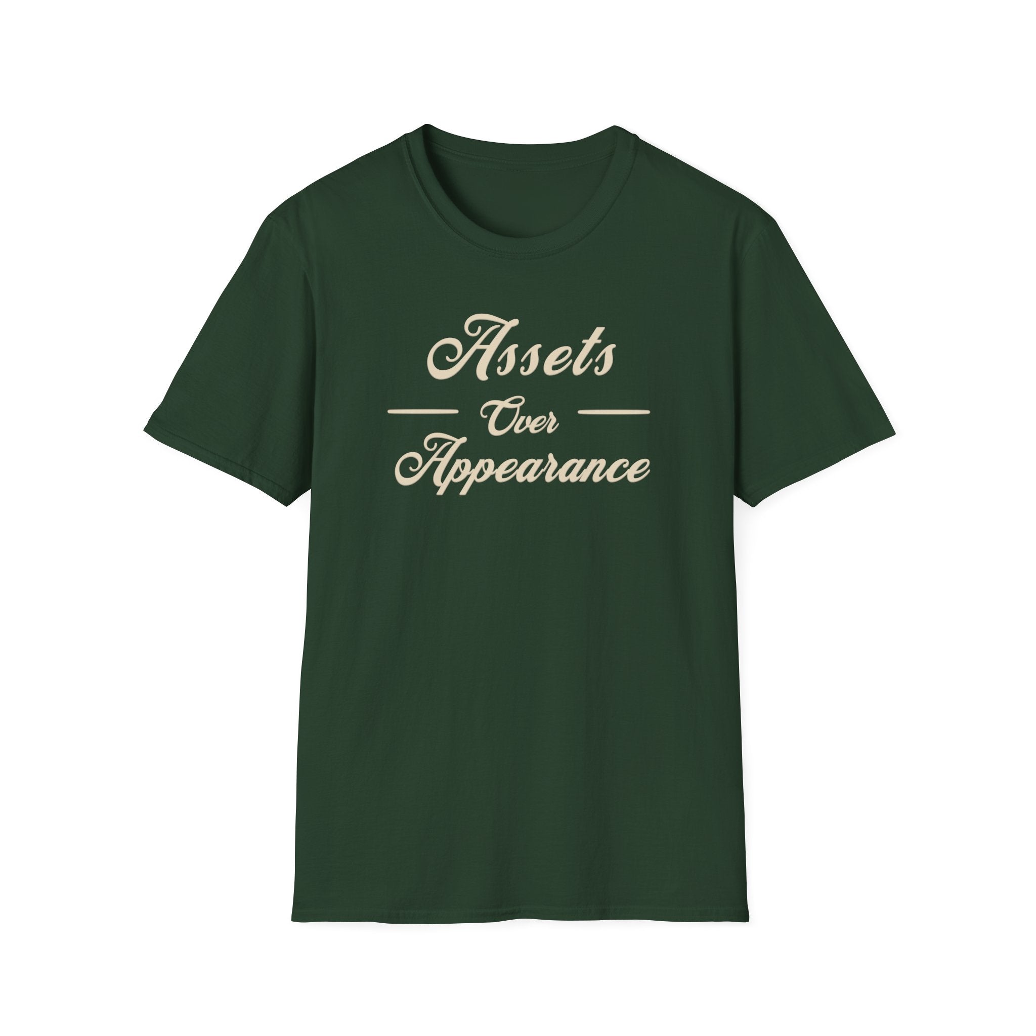 Assets Over Appearance T-Shirt | Investing Mindset, Financial Discipline