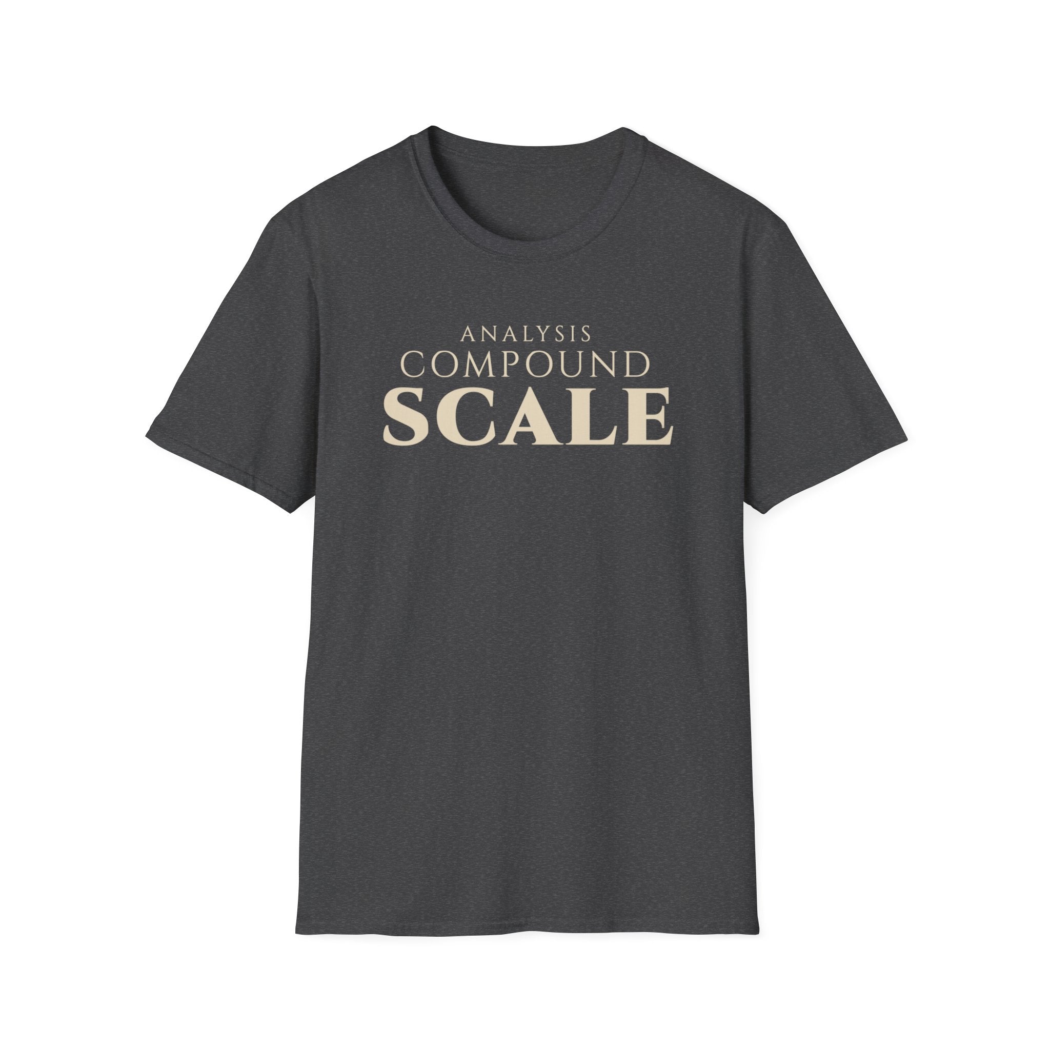 Analytics Professional Growth T Shirt | Analysis. Compound. Scale. | Minimalist Tee Data Analysts & Thinkers