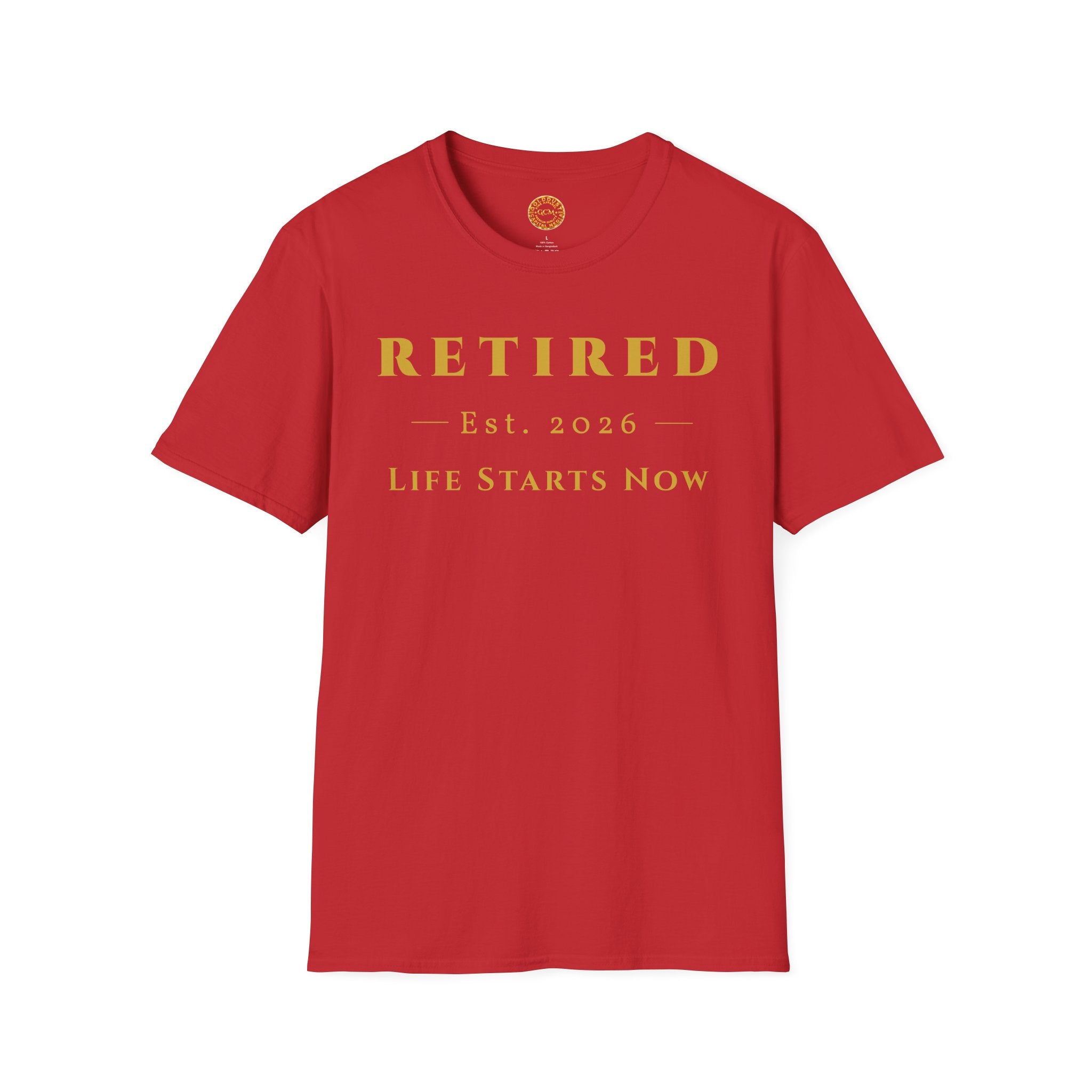 Retired 2026 Life Starts Now Shirt | Retirement Gift for Men and Women | Soft Ring Spun Cotton Tee | Vintage Print | Matching Set T Shirt