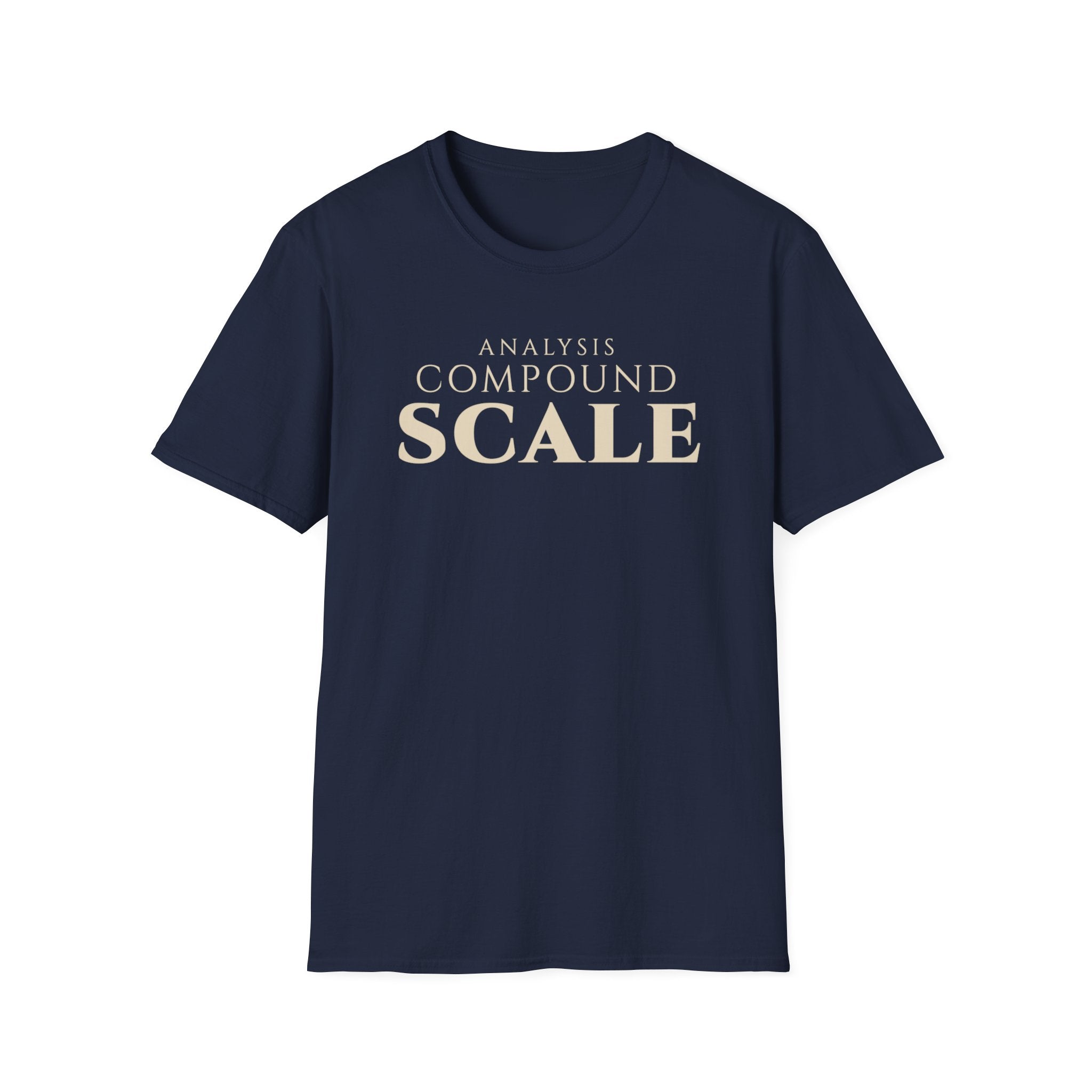 Analytics Professional Growth T Shirt | Analysis. Compound. Scale. | Minimalist Tee Data Analysts & Thinkers