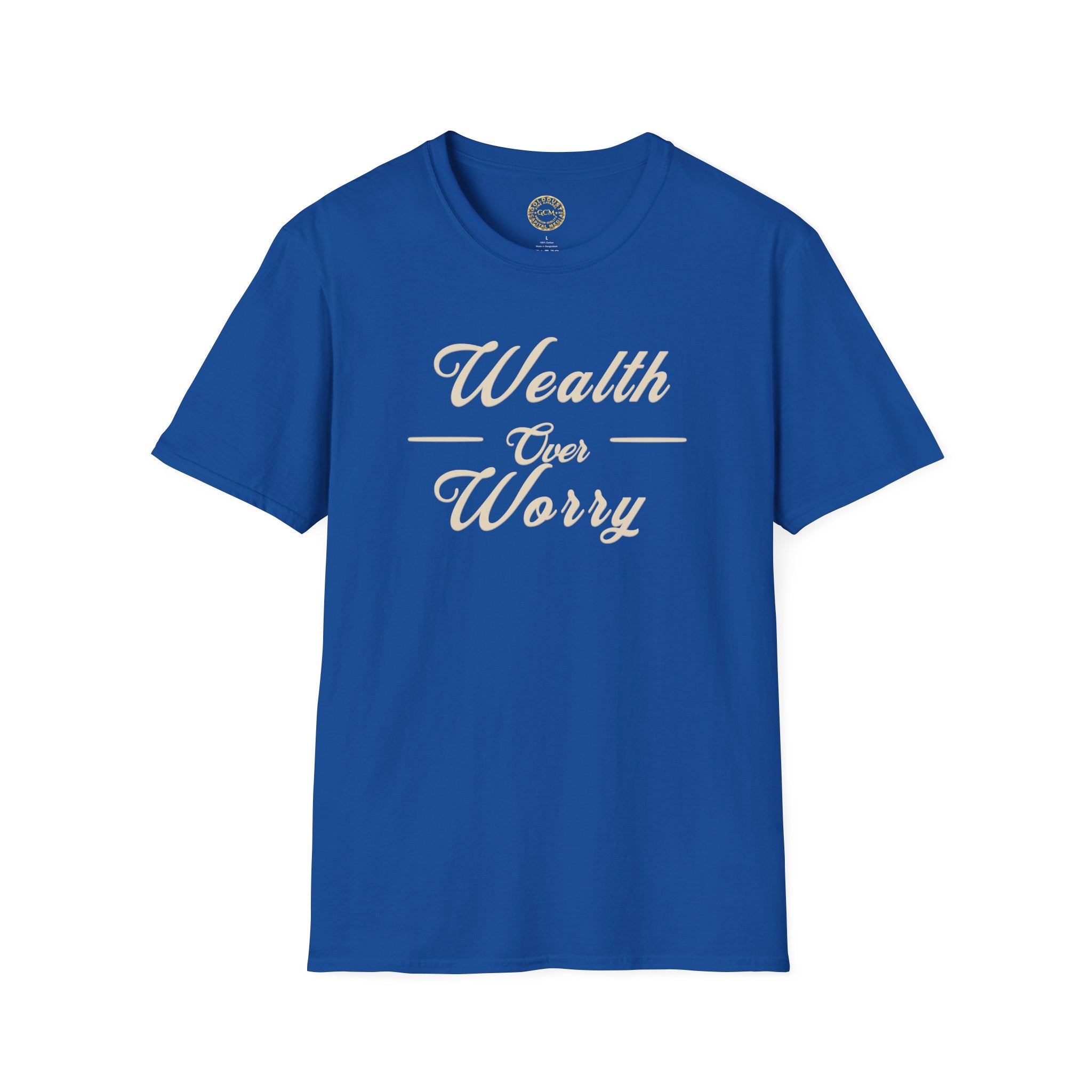 Abundance Mindset Tee | Wealth Over Worry | Minimalist Self Growth Shirt for Peace, Focus and Intentional Living