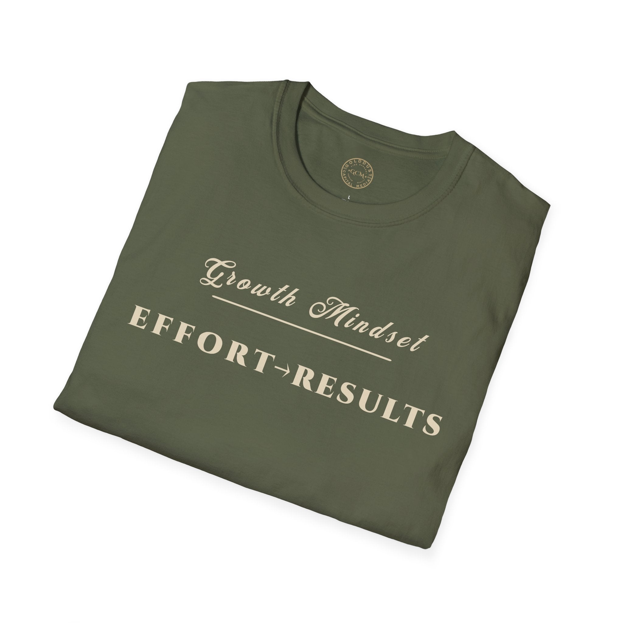 Growth Mindset T-Shirt | EFFORT → RESULTS Motivational Performance Tee | Minimalist Executive T-Shirt