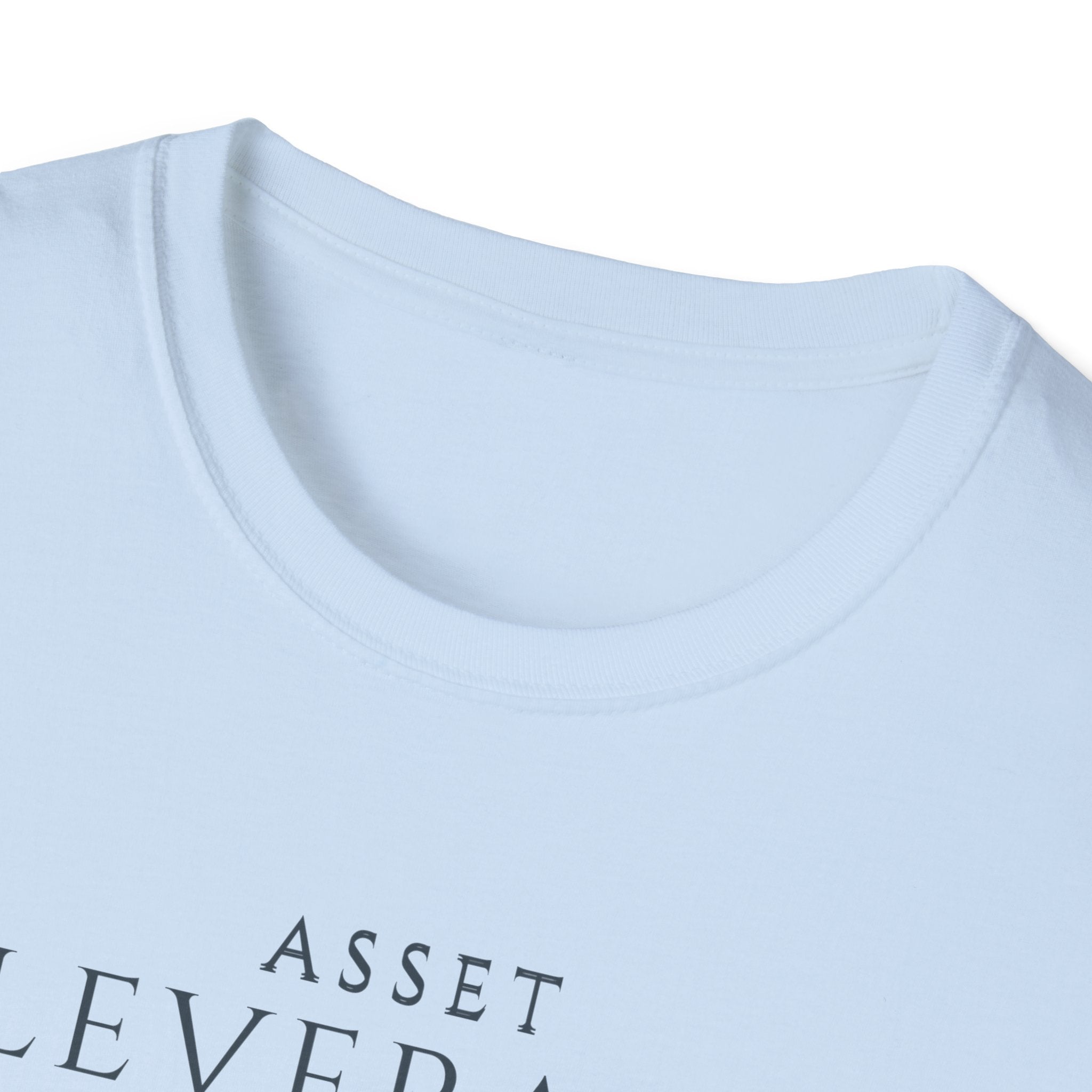 Asset Leverage Scale Growth Mindset Tee for Finance Professional | Investor or Entrepreneur | Minimalist Business Apparel |
