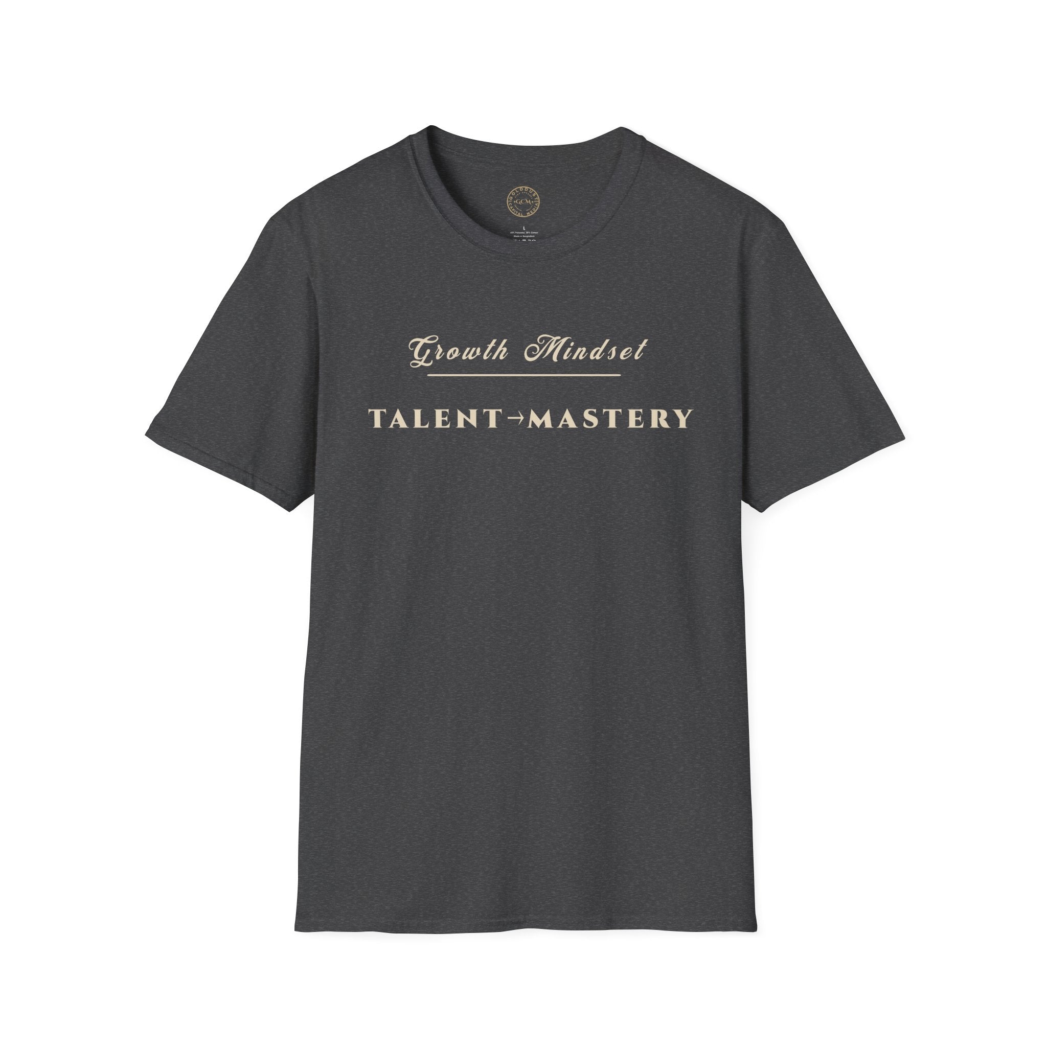 Growth Mindset T-Shirt | TALENT → MASTERY Motivational Performance Tee | Minimalist Executive T-Shirt