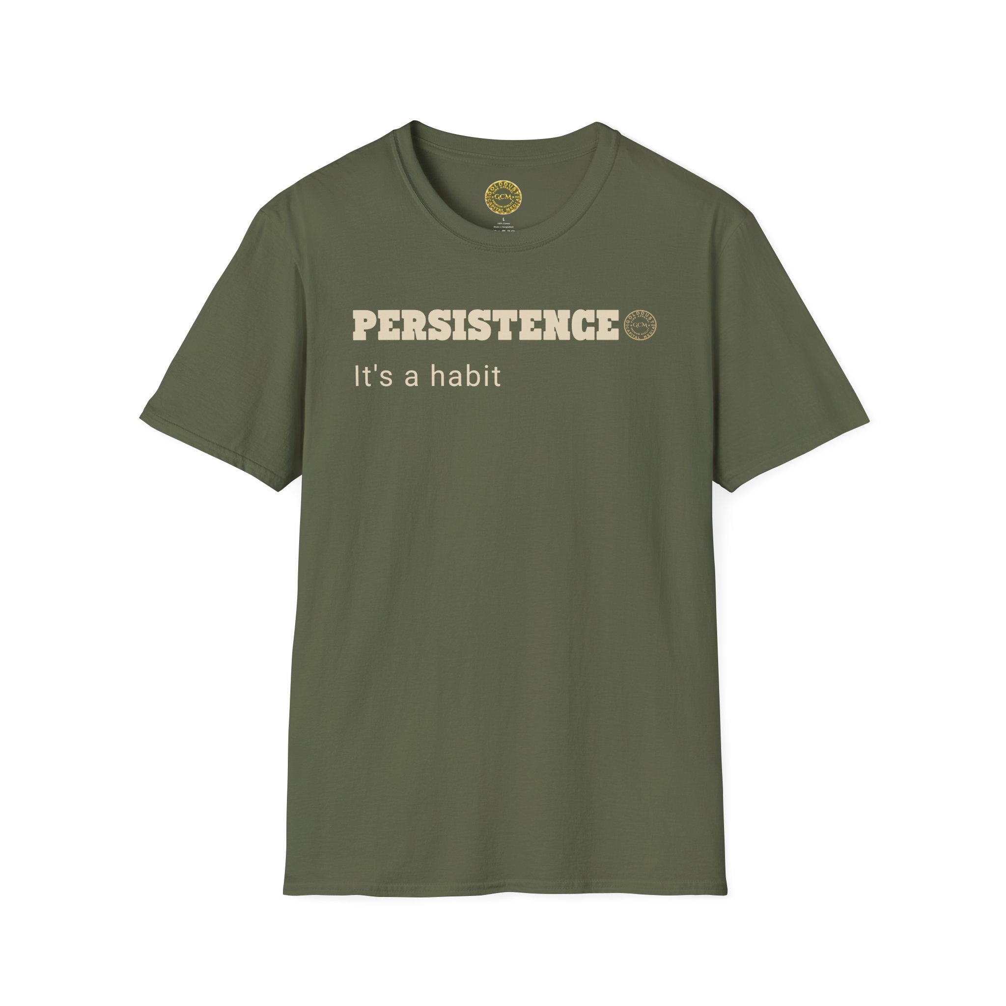 Persistence Habit T-Shirt | Minimalist Self Respect | Emotional Wellness & Clarity Apparel | Motivational Lifestyle Shirt | Locked In Collection