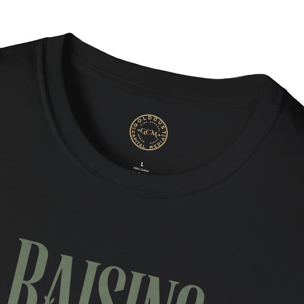 Raising Good Humans T-Shirt | Rooted in Love Parenting Tee  T-Shirt   Golddust Capital Media