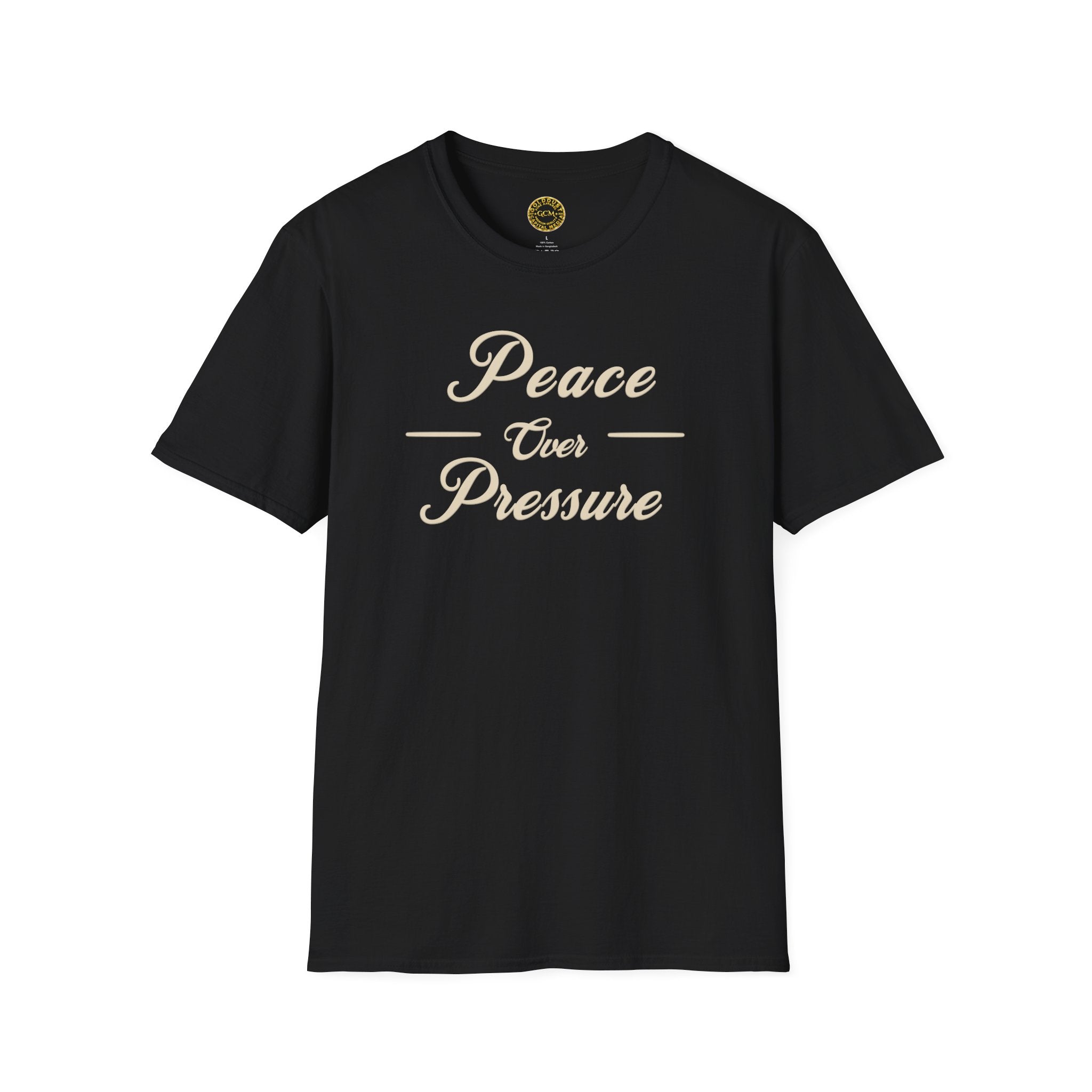 Inner Calm Mindset Tee | Peace Over Pressure | Minimalist Self Growth Shirt for Clarity, Balance and Intentional Living | Relaxation Message