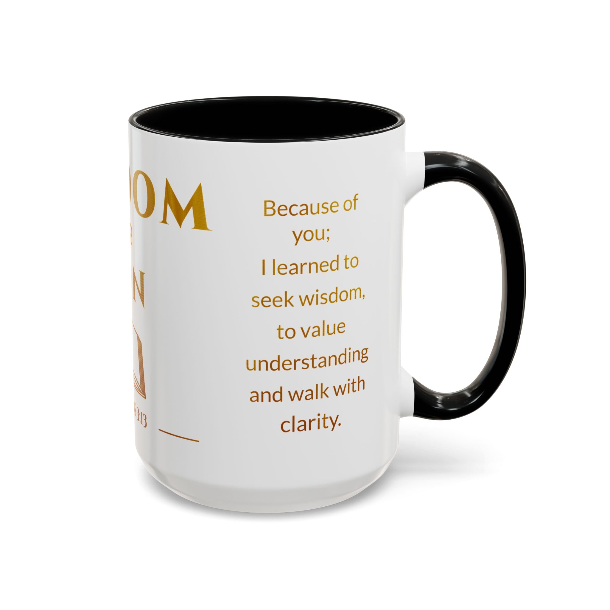 Wisdom of a Man mug | Proverbs 3:13 scripture coffee mug