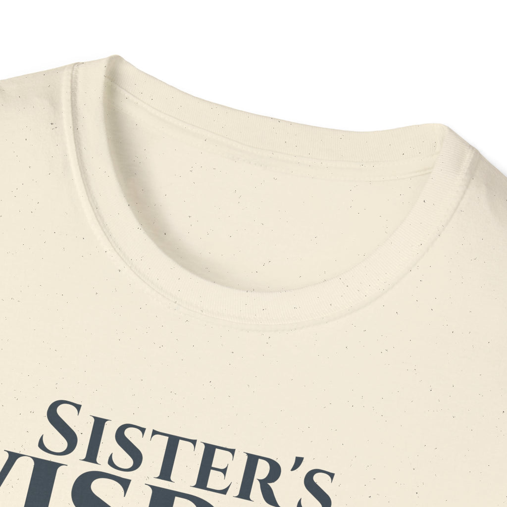 Sister's Wisdom Bible Verse T-Shirt - Proverbs 7:4 Christian Gift - Religious Faith Tee for Sister in Christ - Scripture Apparel for Women