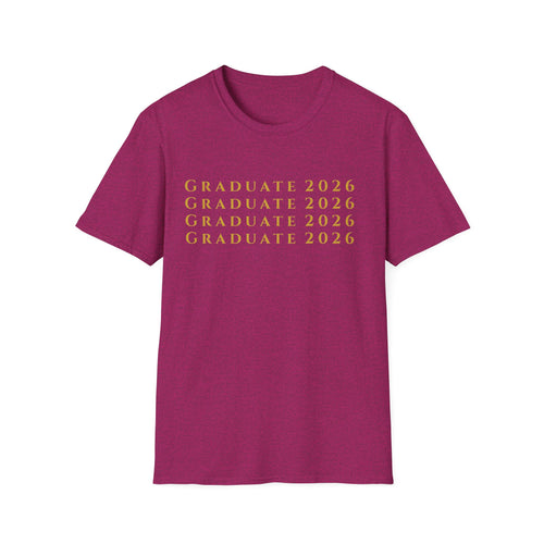 2026 Graduate Minimalist Text T-Shirt | Class of 2026 |  Gift