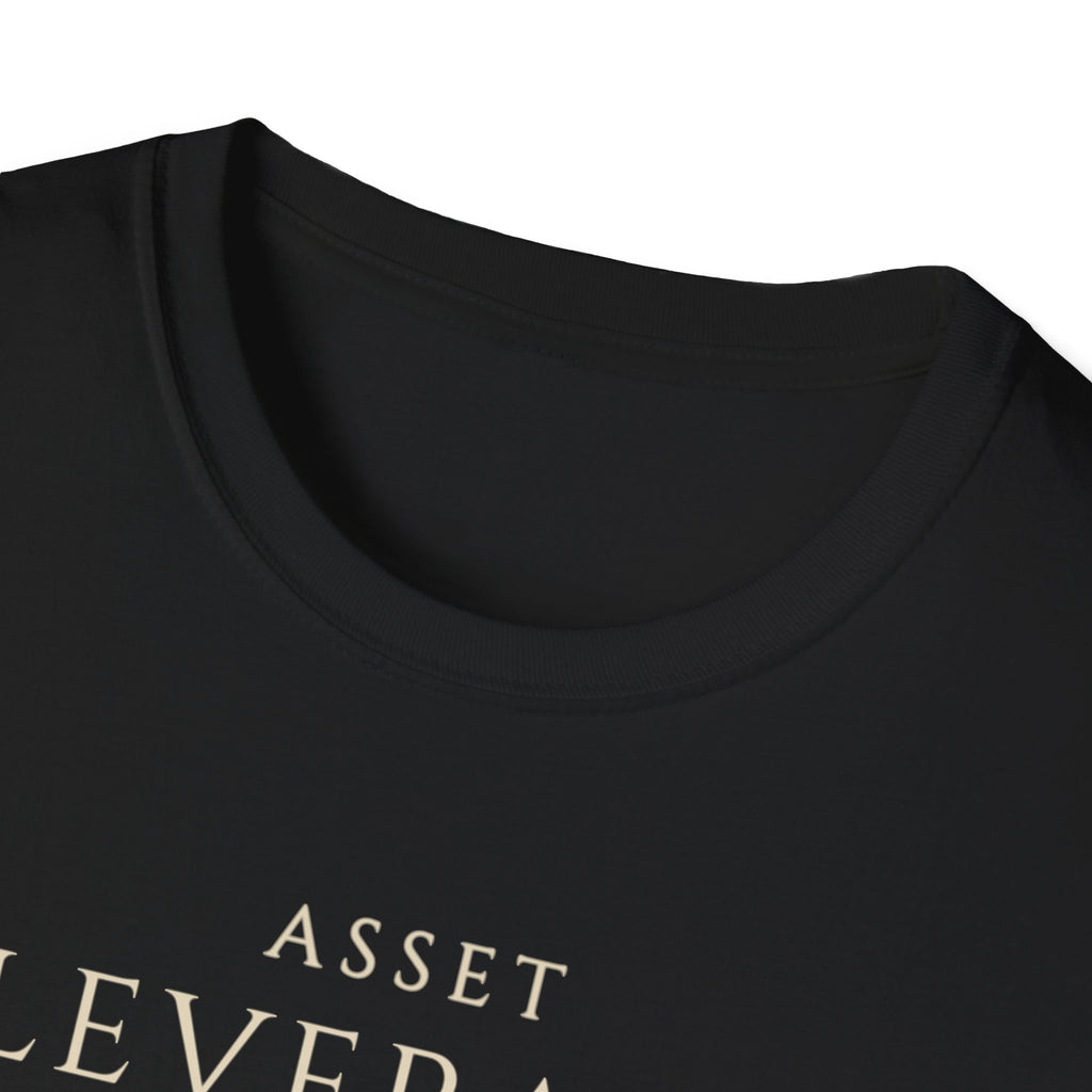 Asset Leverage Scale Growth Mindset Tee for Finance Professional | Investor or Entrepreneur | Minimalist Business Apparel |