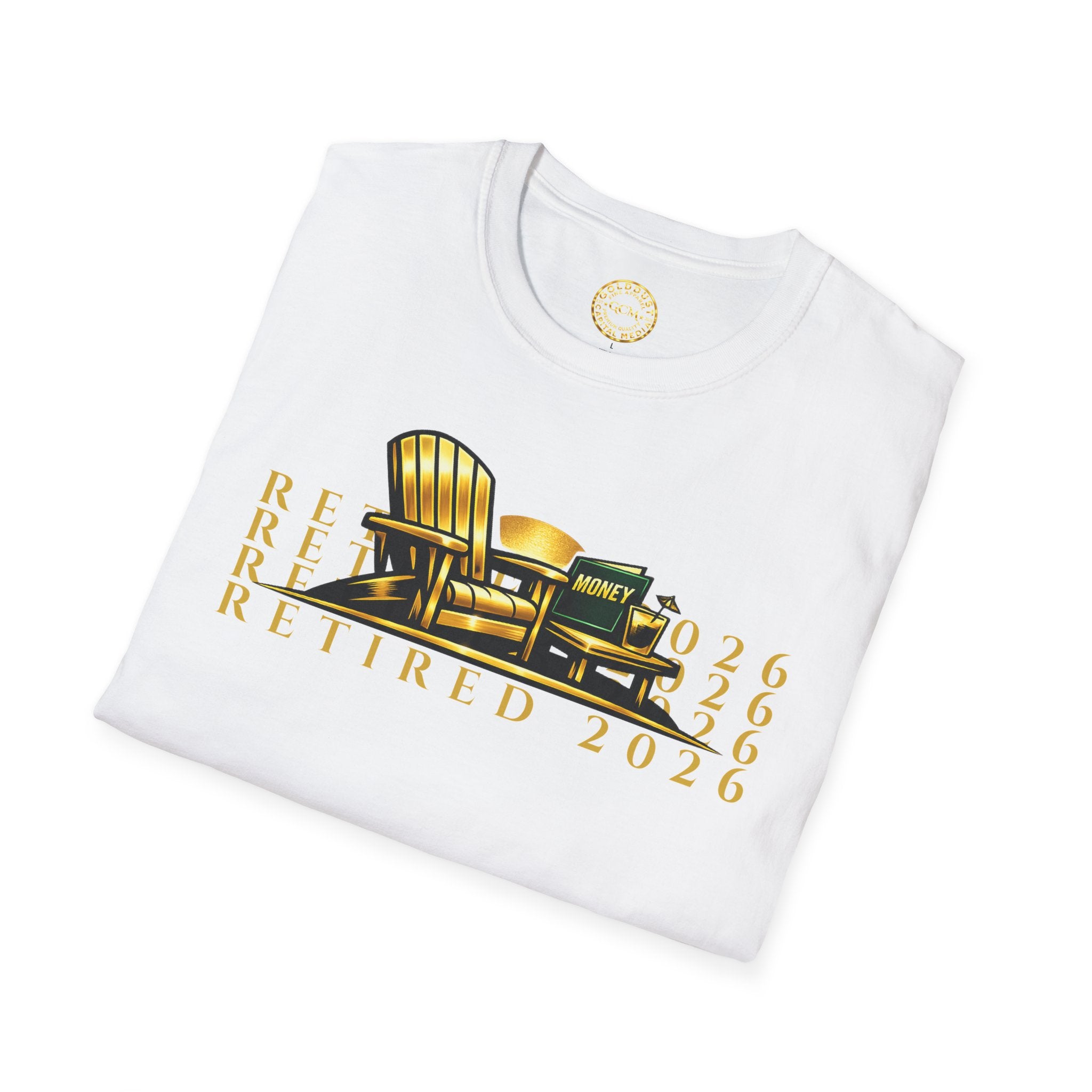 RETIRED 2026 Tee - Shirt | Graphic Vintage Retro Gift | Unique Statement Slogan quote | Retirement milestone gift