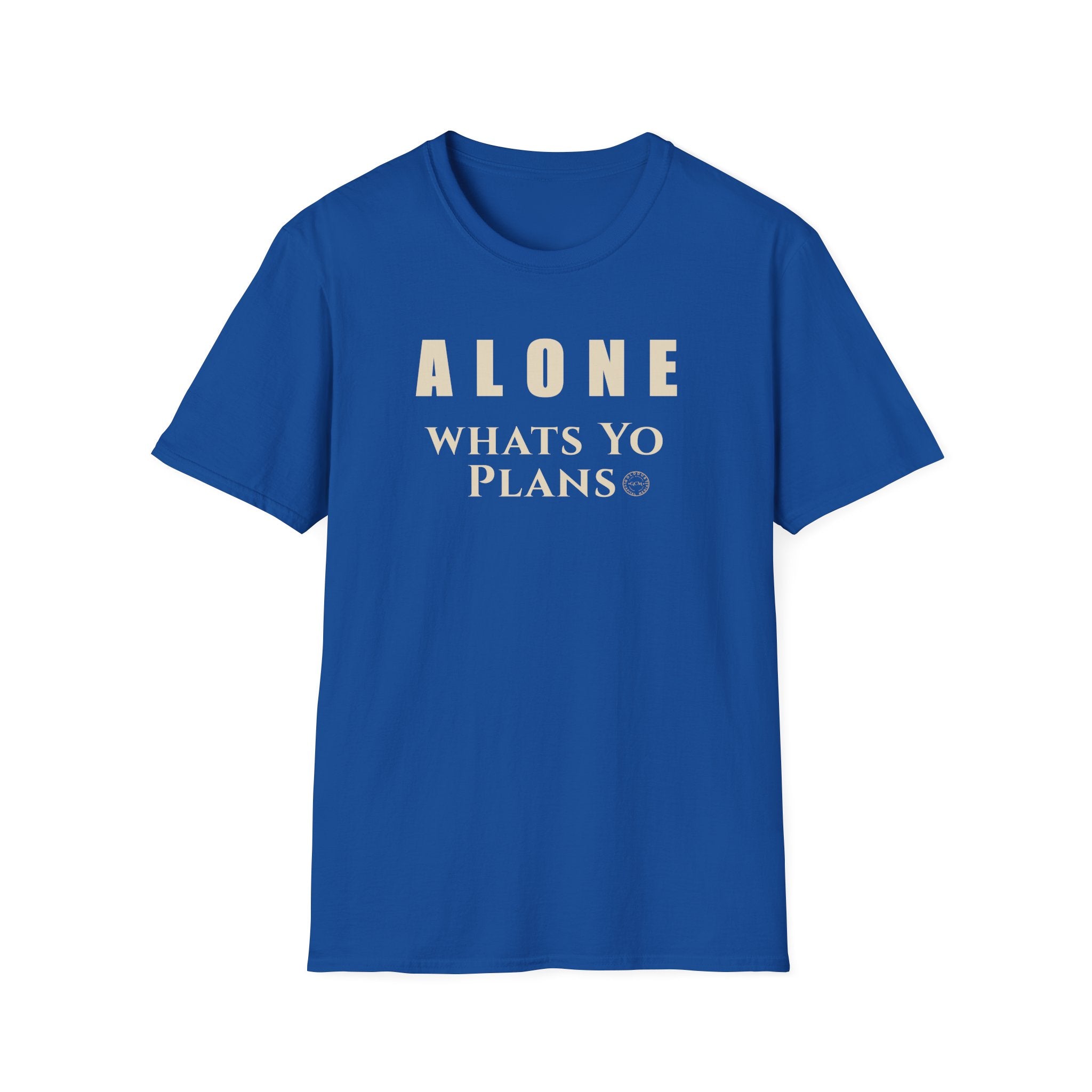 New Season Reflection Tee | Alone What's Your Plans | Minimalist Life Event Shirt for Personal Growth | Intentional Living