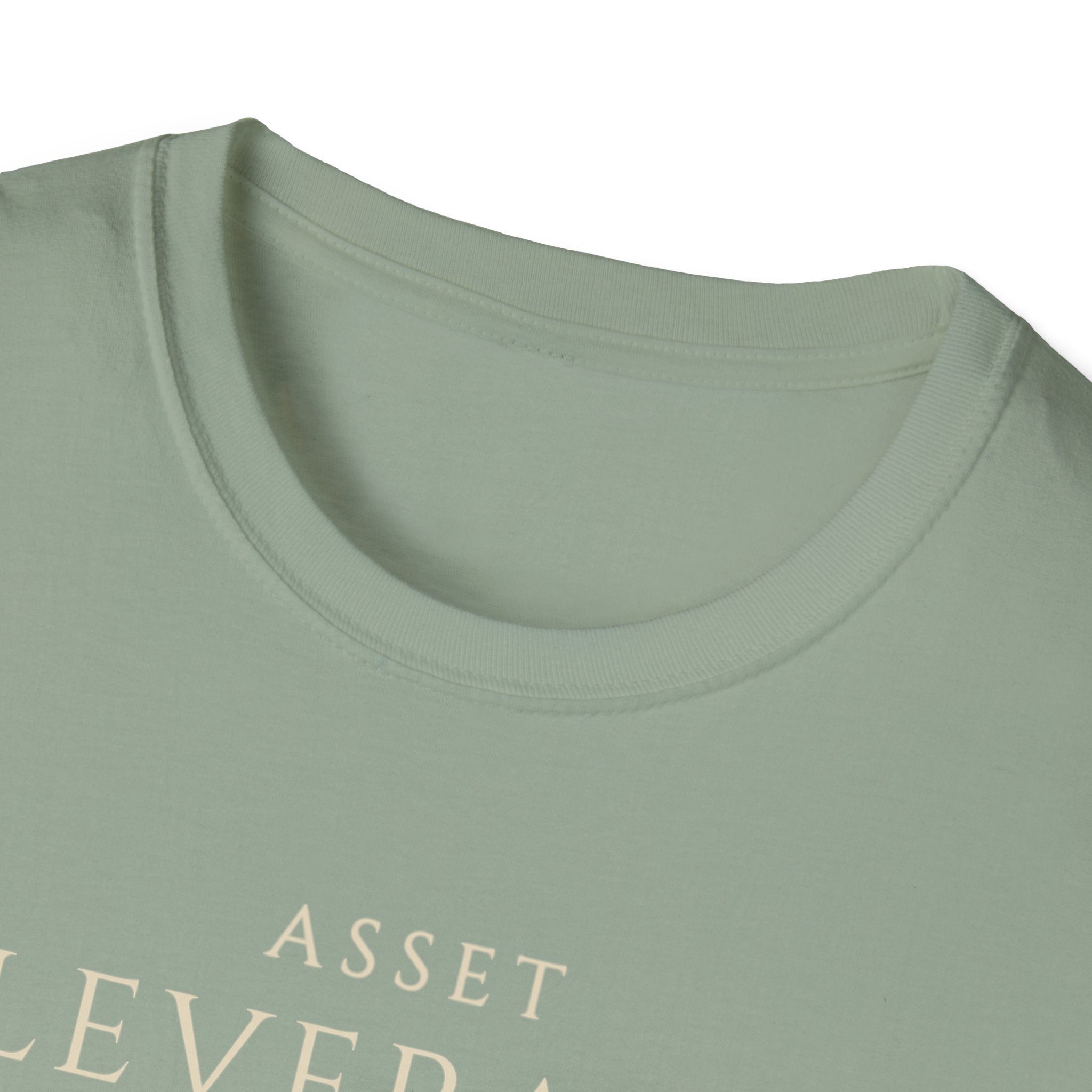 Asset Leverage Scale Growth Mindset Tee for Finance Professional | Investor or Entrepreneur | Minimalist Business Apparel |