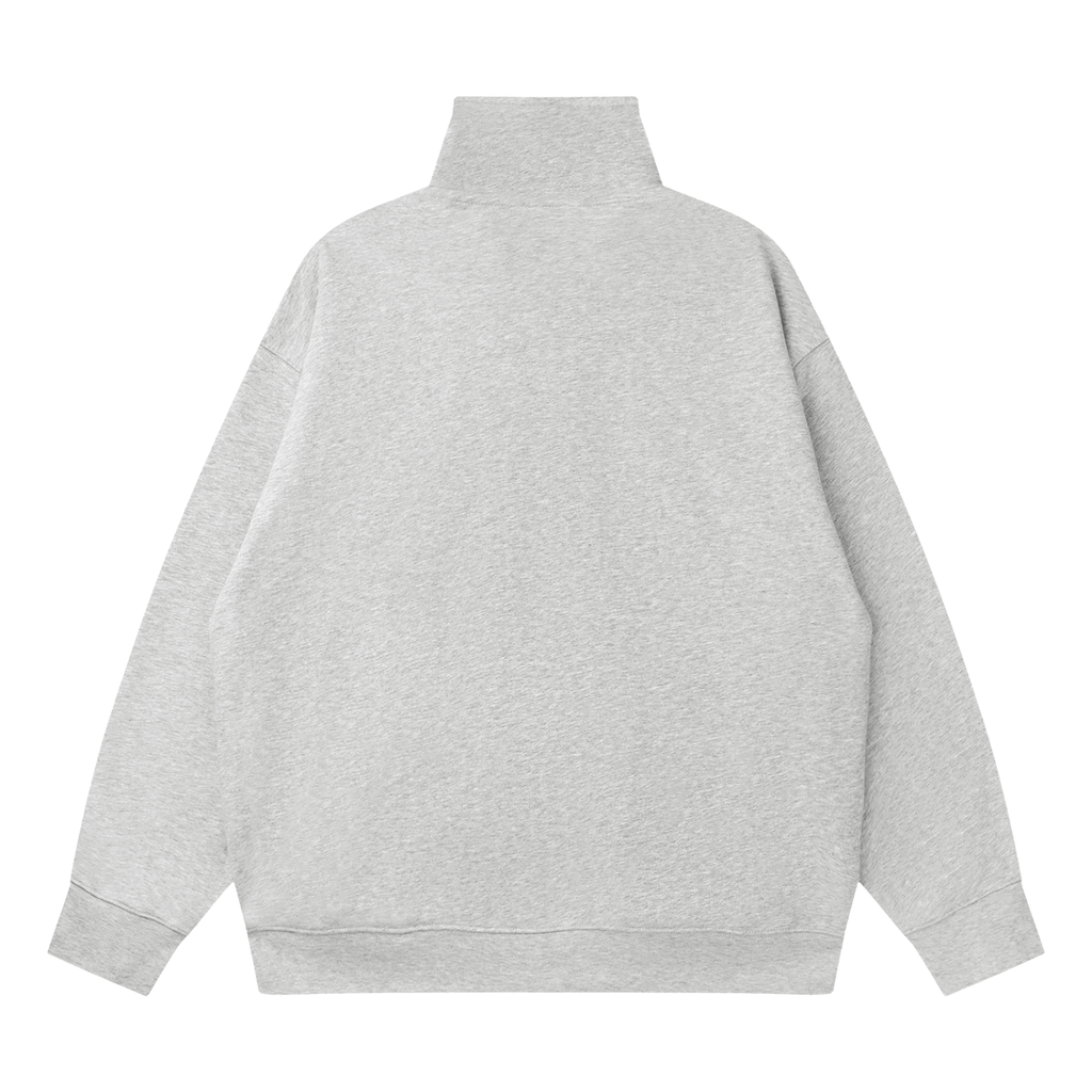Quarter-Zip Drop Shoulder Sweatshirt     Golddust Capital Media