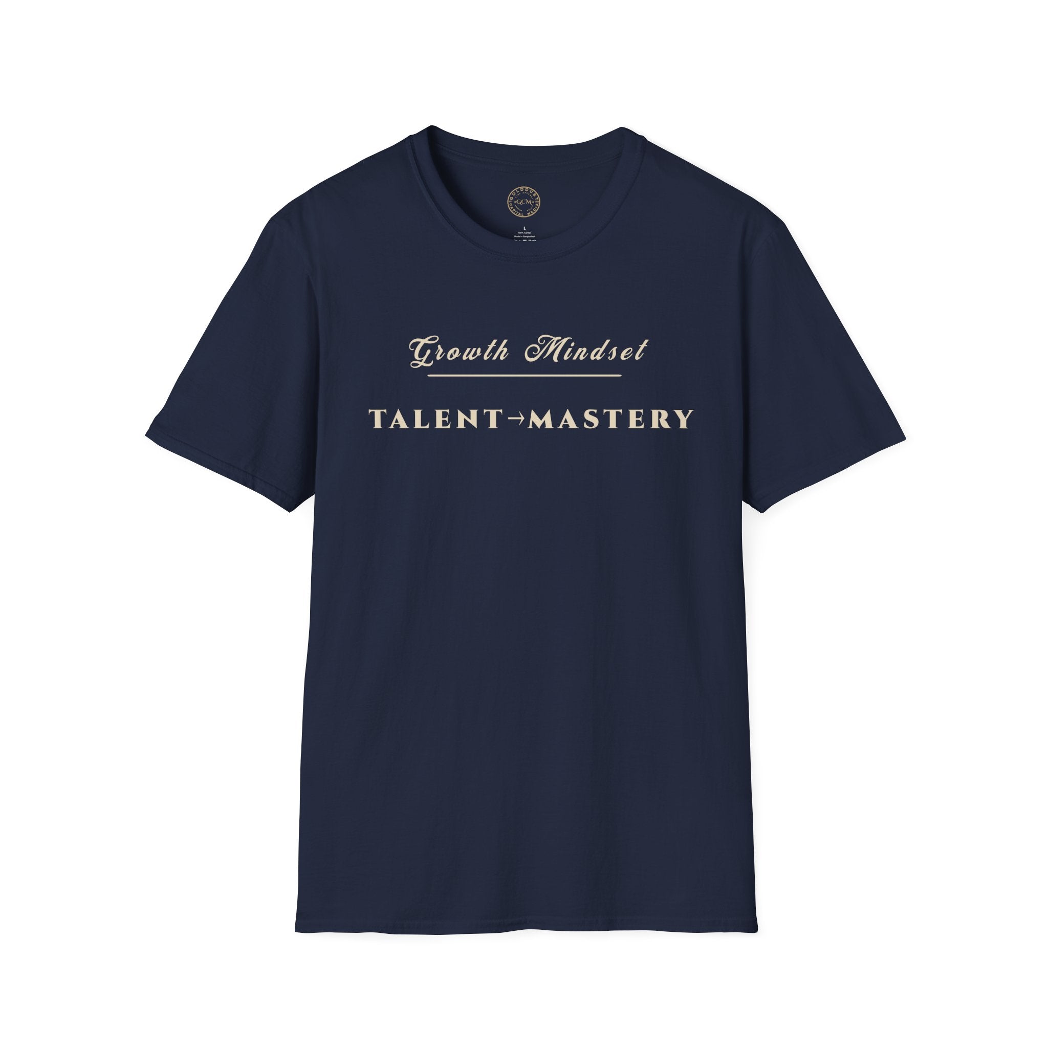 Growth Mindset T-Shirt | TALENT → MASTERY Motivational Performance Tee | Minimalist Executive T-Shirt