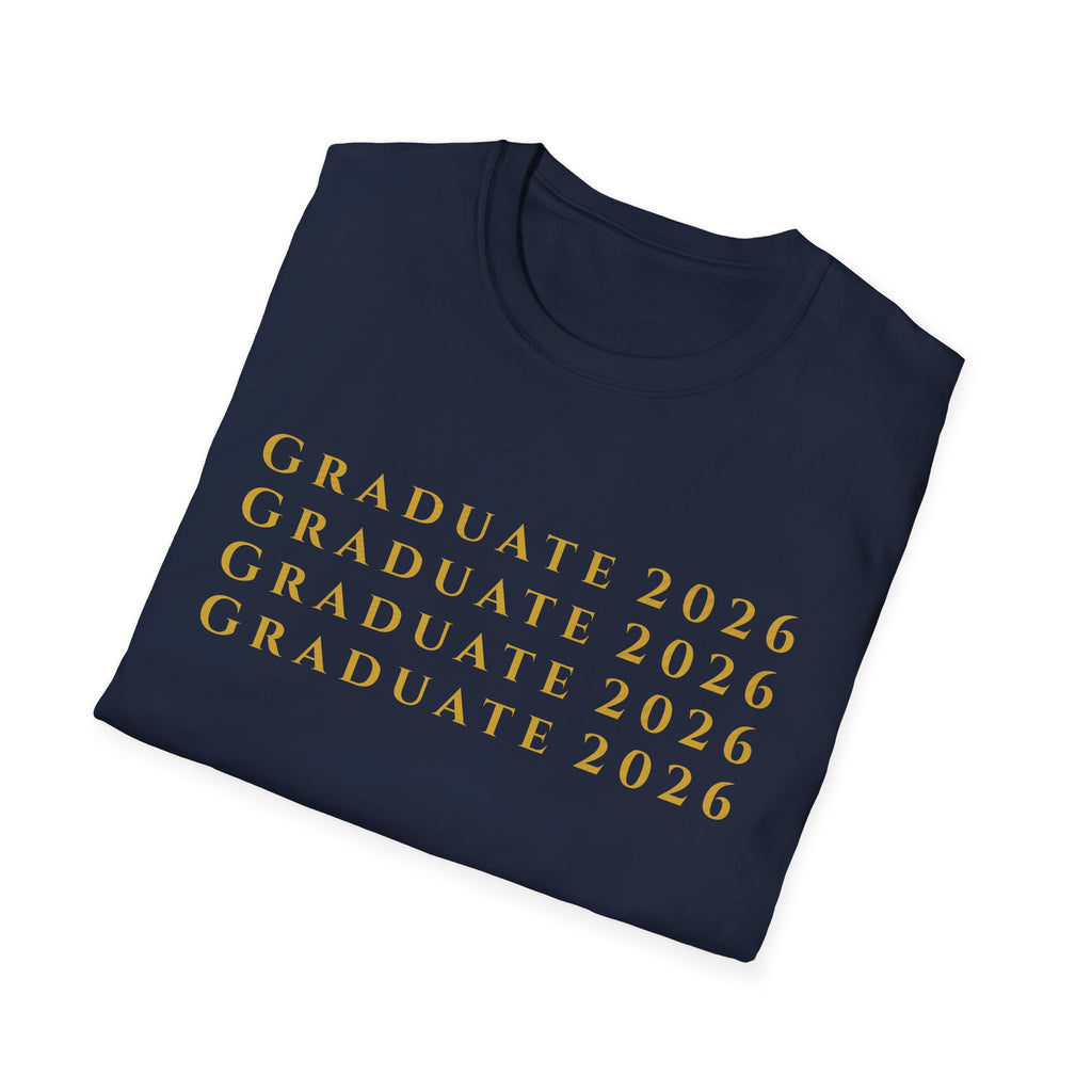 2026 Graduate Minimalist Text T-Shirt | Class of 2026 |  Gift