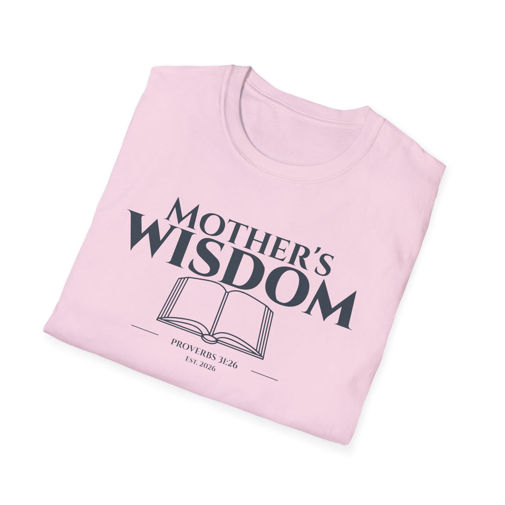 Mother's Wisdom Bible Verse T-Shirt | Proverbs 31:26 Christian Gift for Mom | Religious Scripture Tee | Faith Based Apparel for Mothers