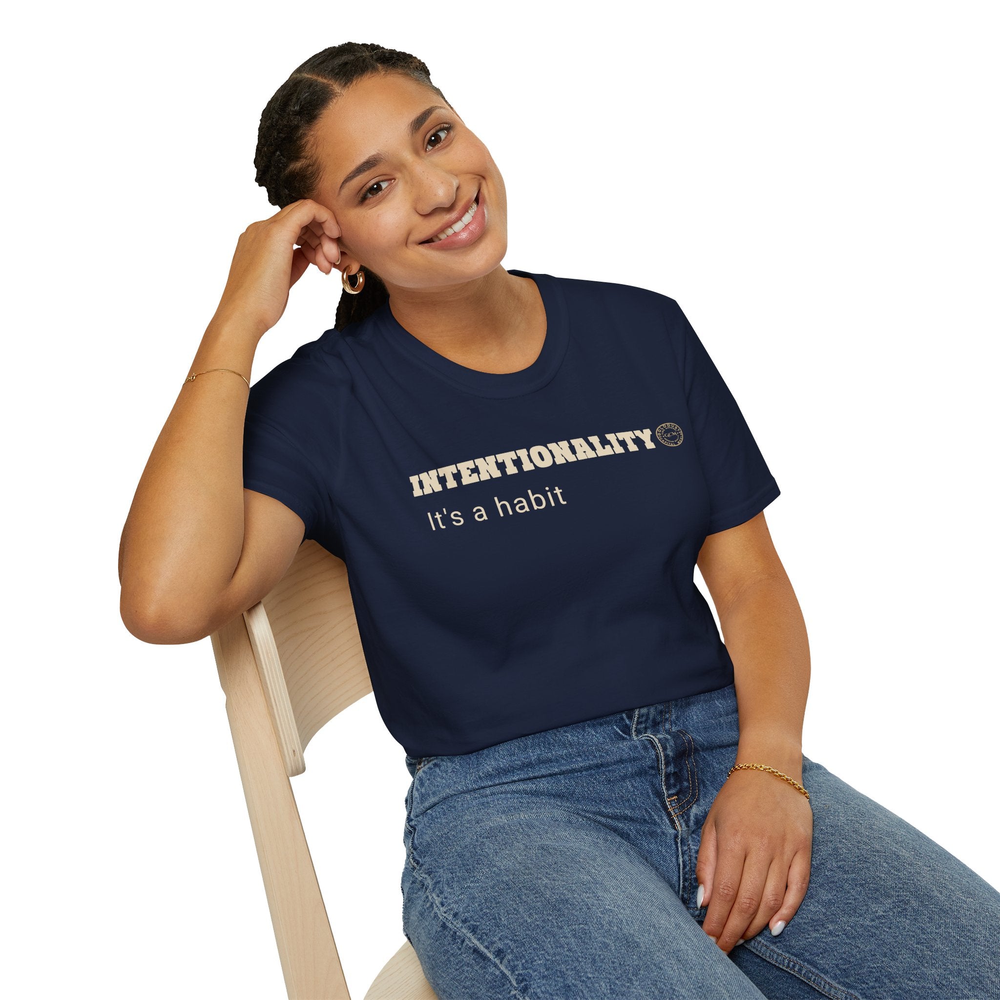 Intentionality Habit Tee | Purpose Driven Mindset Shirt | Daily Focus Motivation | Minimalist Premium Apparel | Locked In Collection