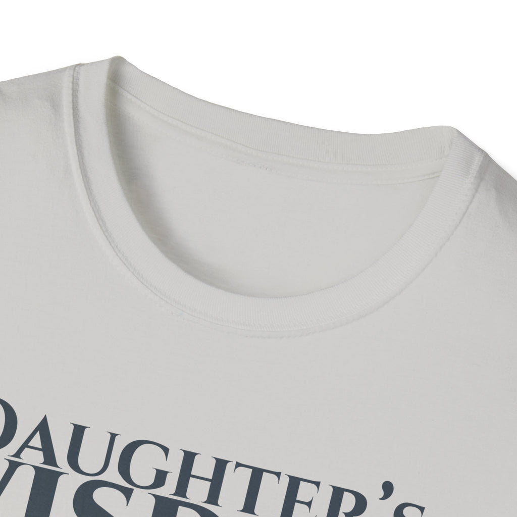Daughter's Wisdom Bible Verse T-Shirt - Proverbs 31:25 Christian Gift - Strength & Dignity Religious Shirt for Her - Young Woman of Faith