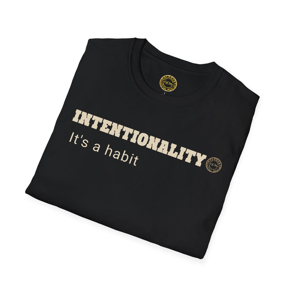 Intentionality Habit Tee | Purpose Driven Mindset Shirt | Daily Focus Motivation | Minimalist Premium Apparel | Locked In Collection